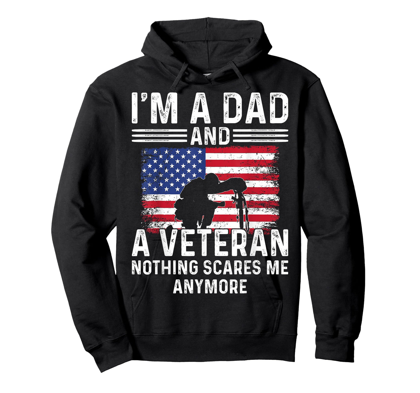 Patriotic Veterans Day I'm A Dad And A Veteran T-Shirt