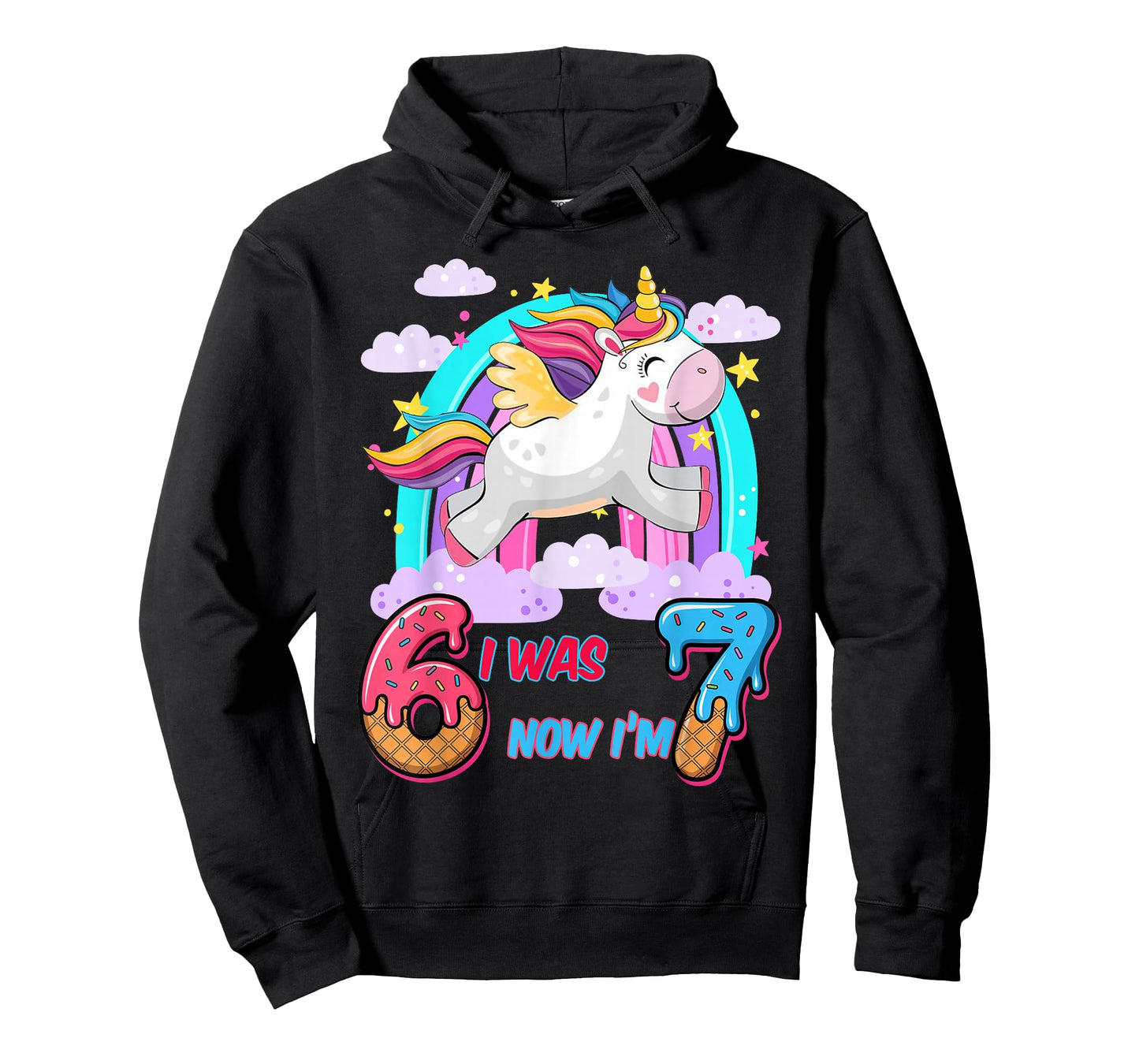 I was Six Now I'm Seven Dabbing Unicorn 67 Meme 7th Birthday T-Shirt