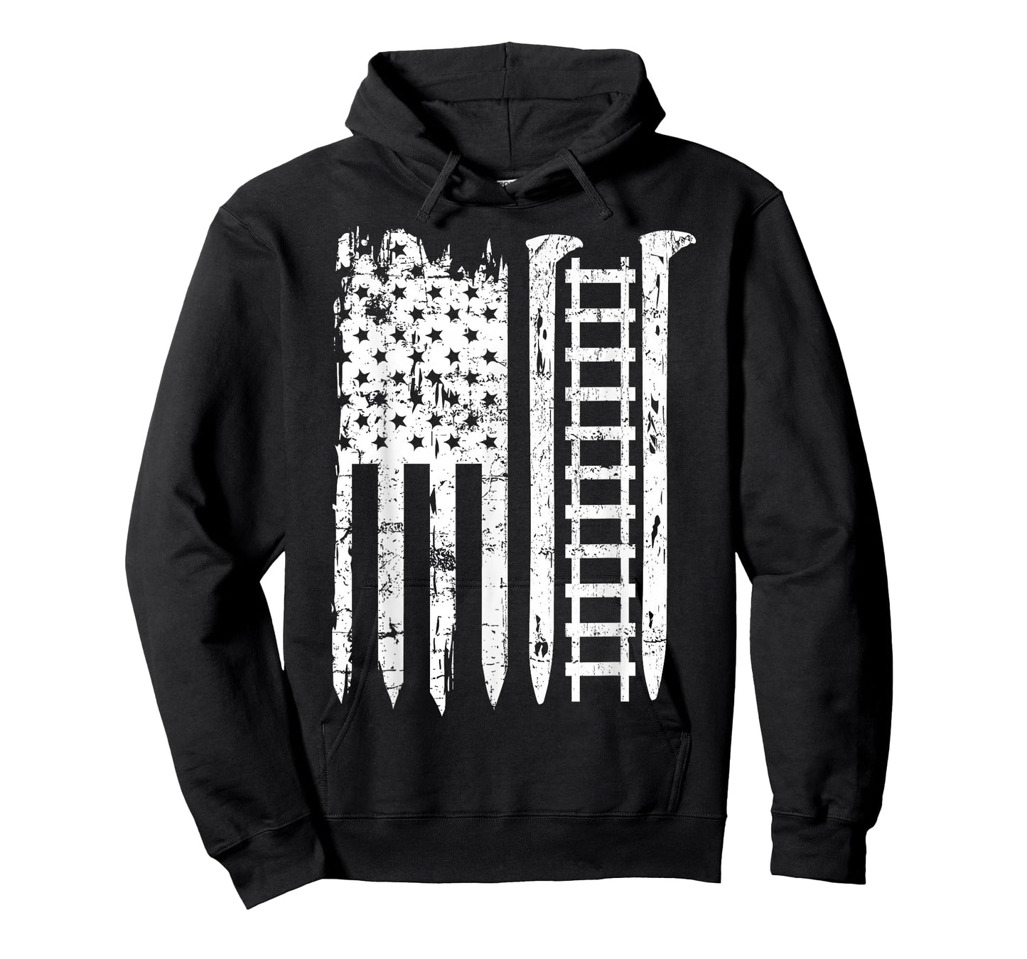 Railroad Spike American Flag Train Gift for Railway Workers T-Shirt