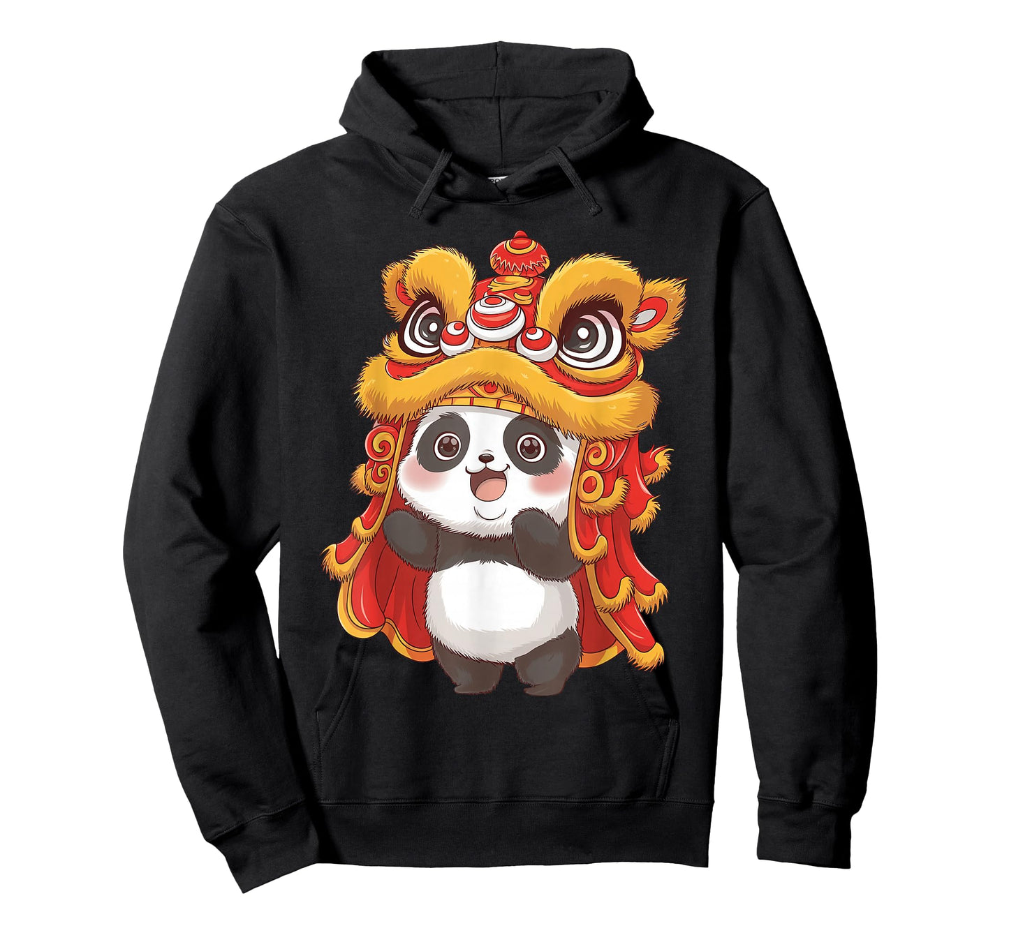 Chinese Lunar New Year Lion Dance Cute Panda China Culture T-Shirt