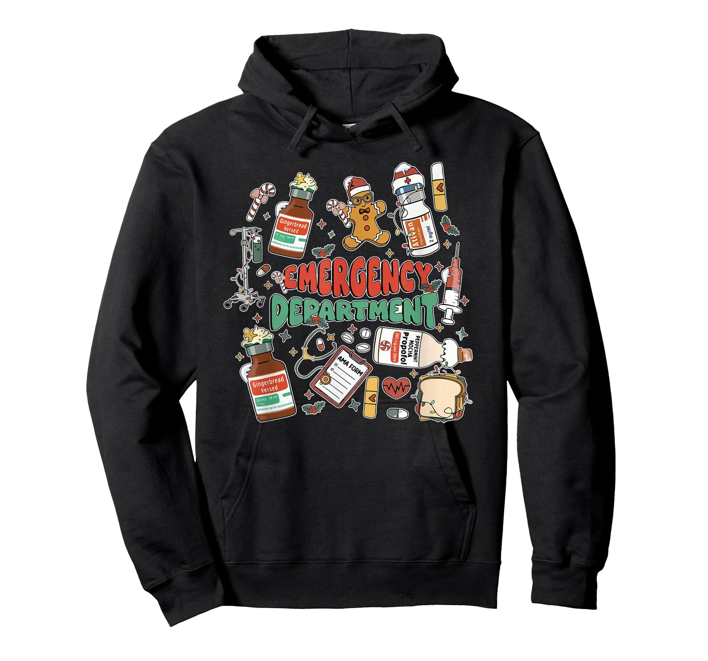 Christmas Emergency Room ER RN Nurse Department Healthcare T-Shirt