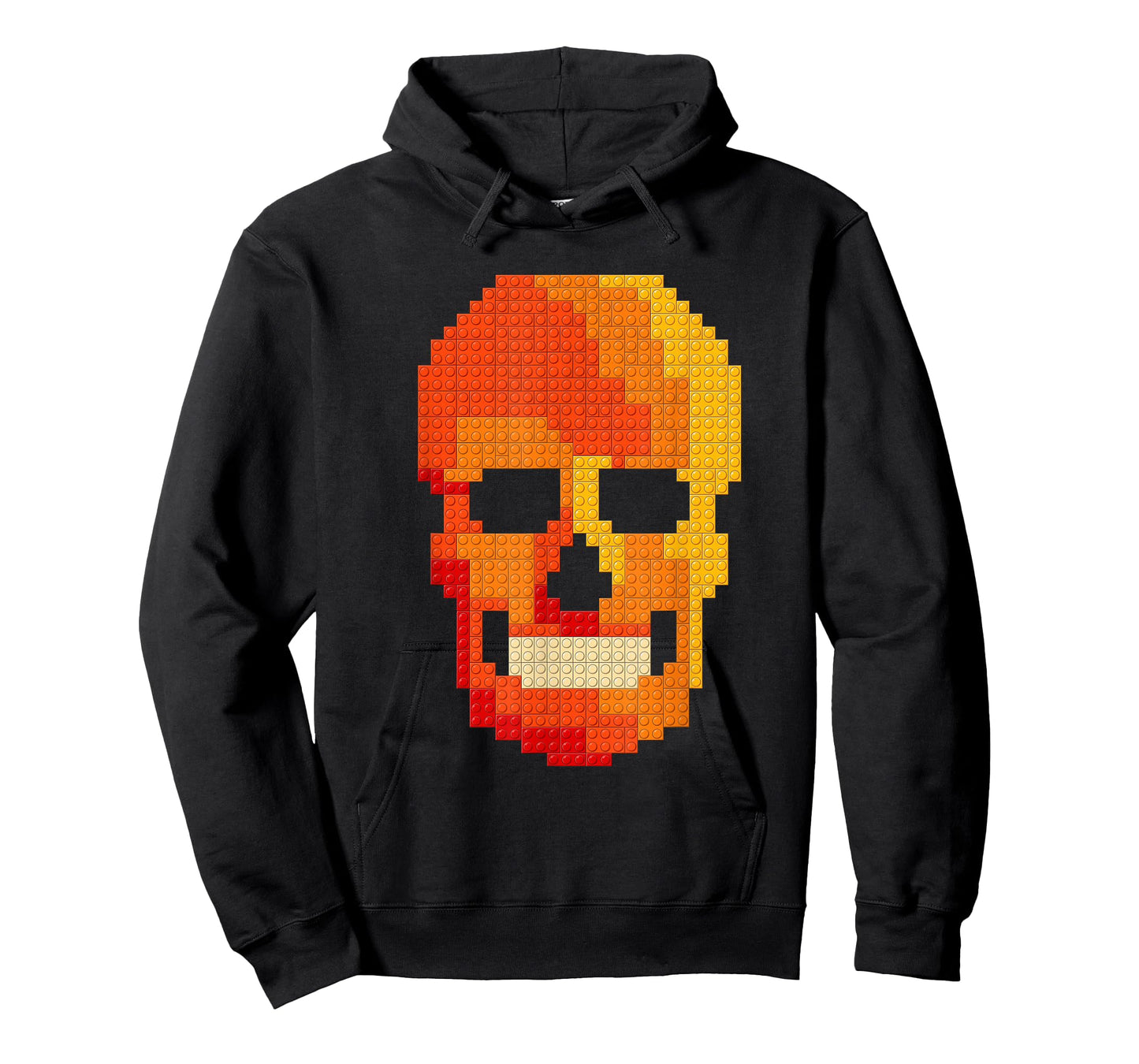 Skull Block Builder Bricks Halloween Skeleton Master Builder T-Shirt