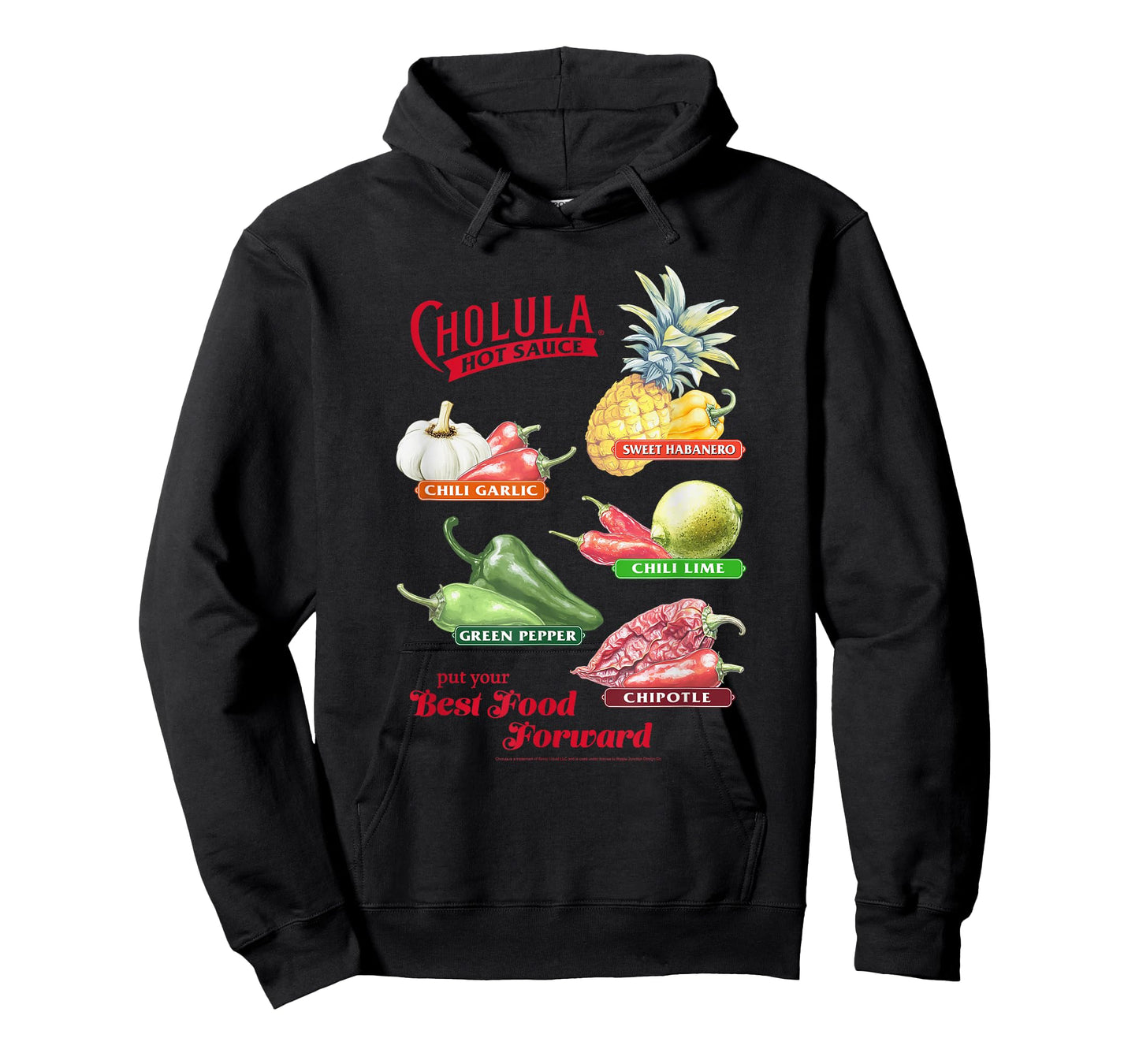 Cholula Hot Sauce Best Food Forward Flavor Chart Foodie T-Shirt