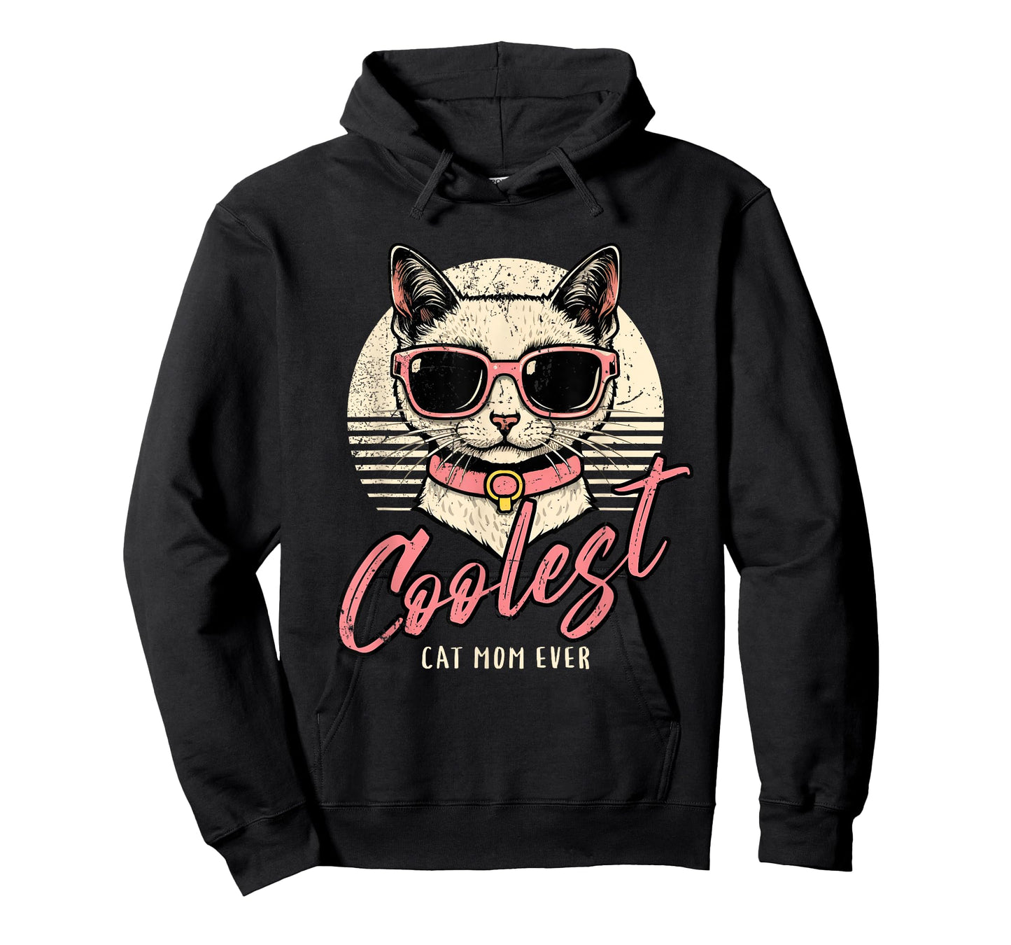 Funny Cat Mom Best Cat Mom Ever Coolest Cat Mama Graphic T-Shirt