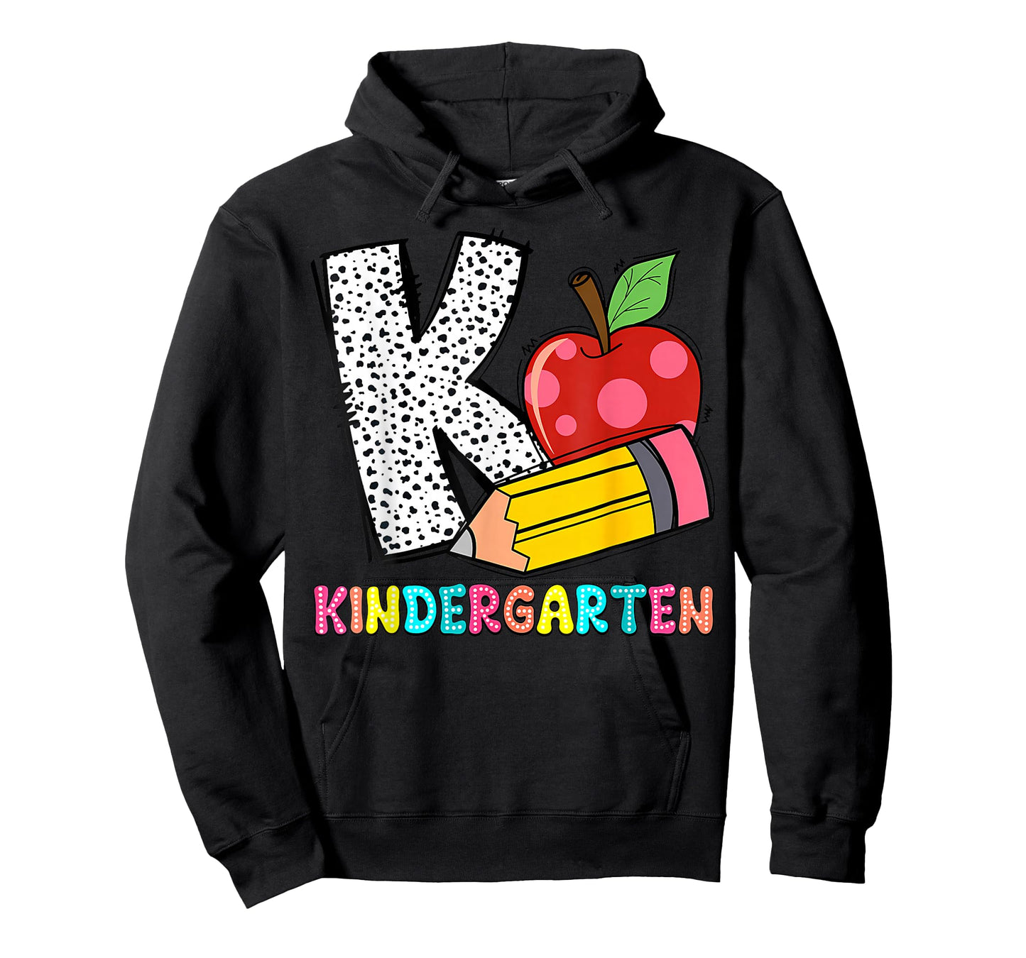 K is for Kindergarten Teacher Pencil Apple Back to School T-Shirt