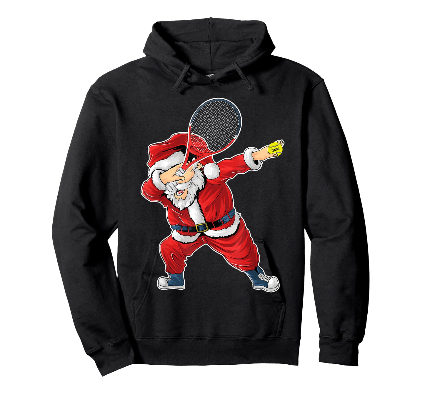 Santa Claus Tennis Player Funny Tennis Christmas T-Shirt