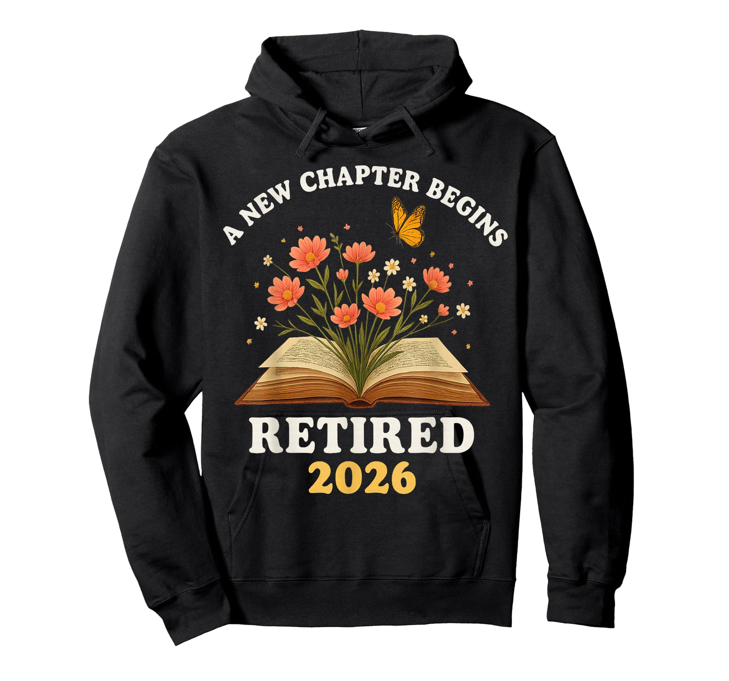 A New Chapter Begins Retired 2026 Floral Book Butterfly tee T-Shirt