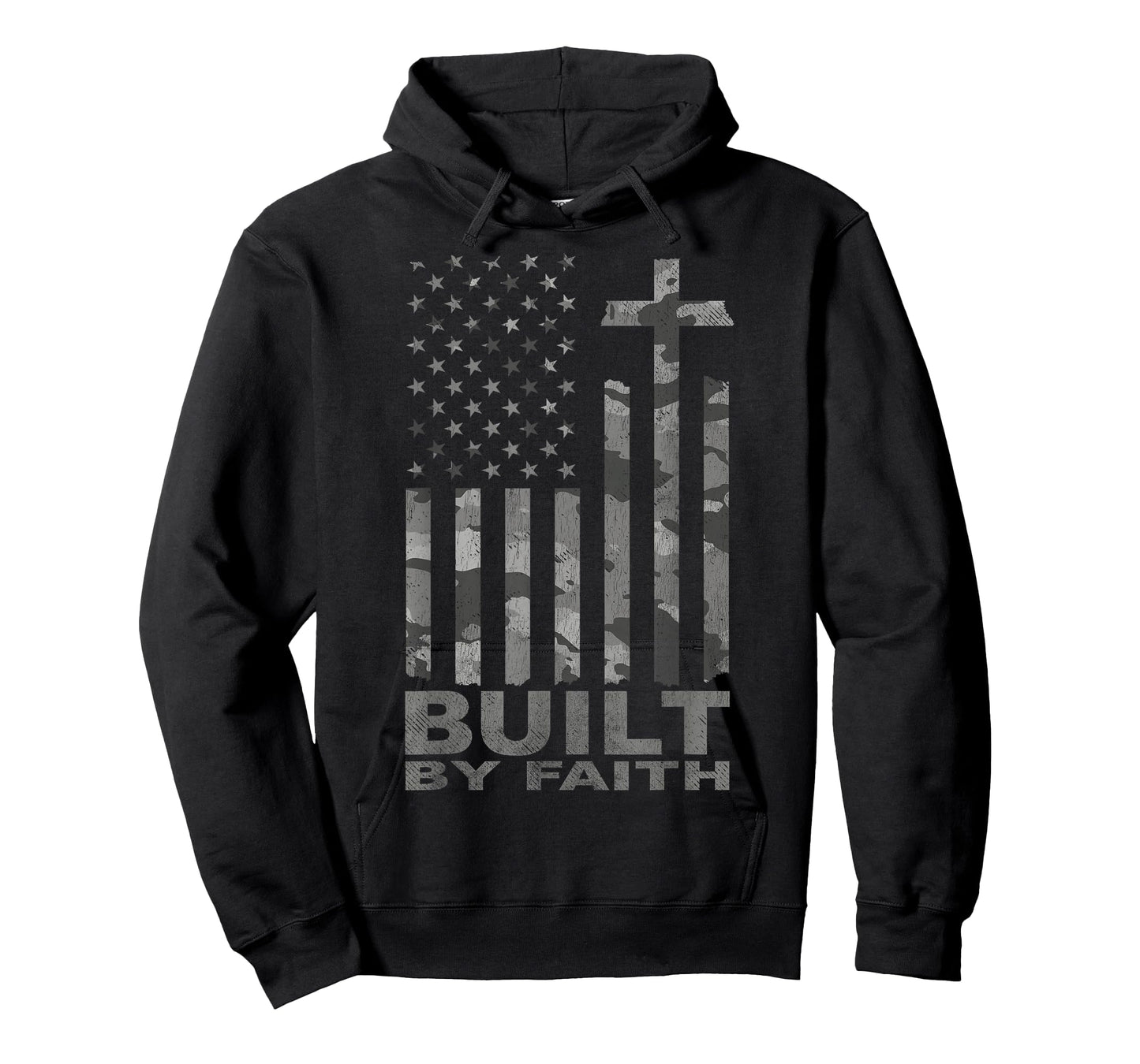 Built by Faith American Flag T-Shirt