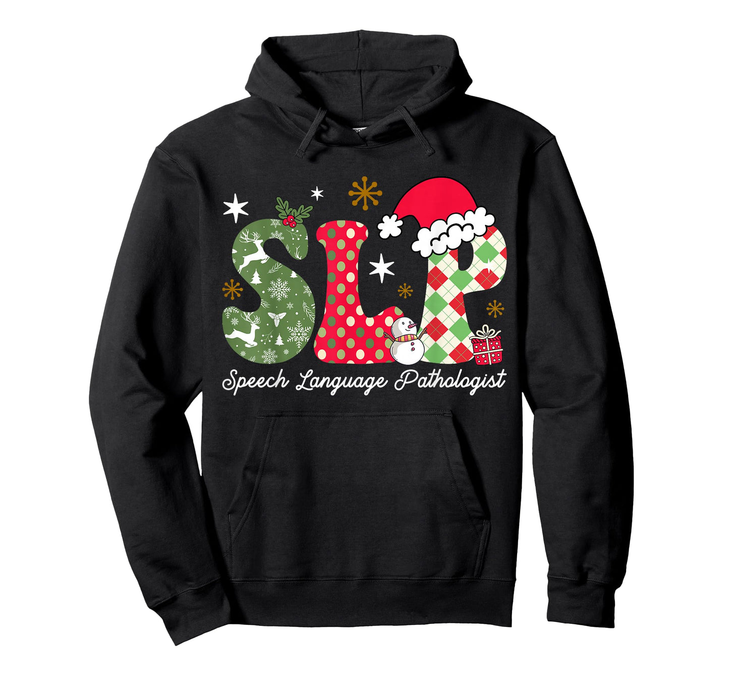 Christmas Speech Language Pathologist SLP Speech Therapy T-Shirt