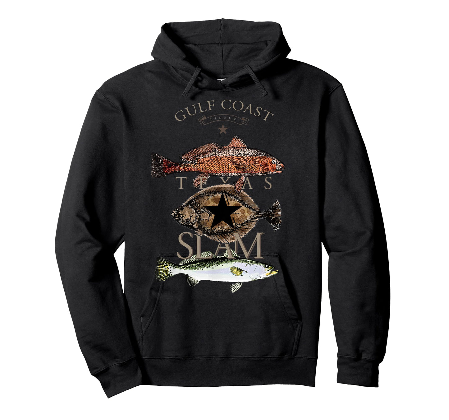 Texas Slam Fishing Red Drum Flounder Trout T-Shirt