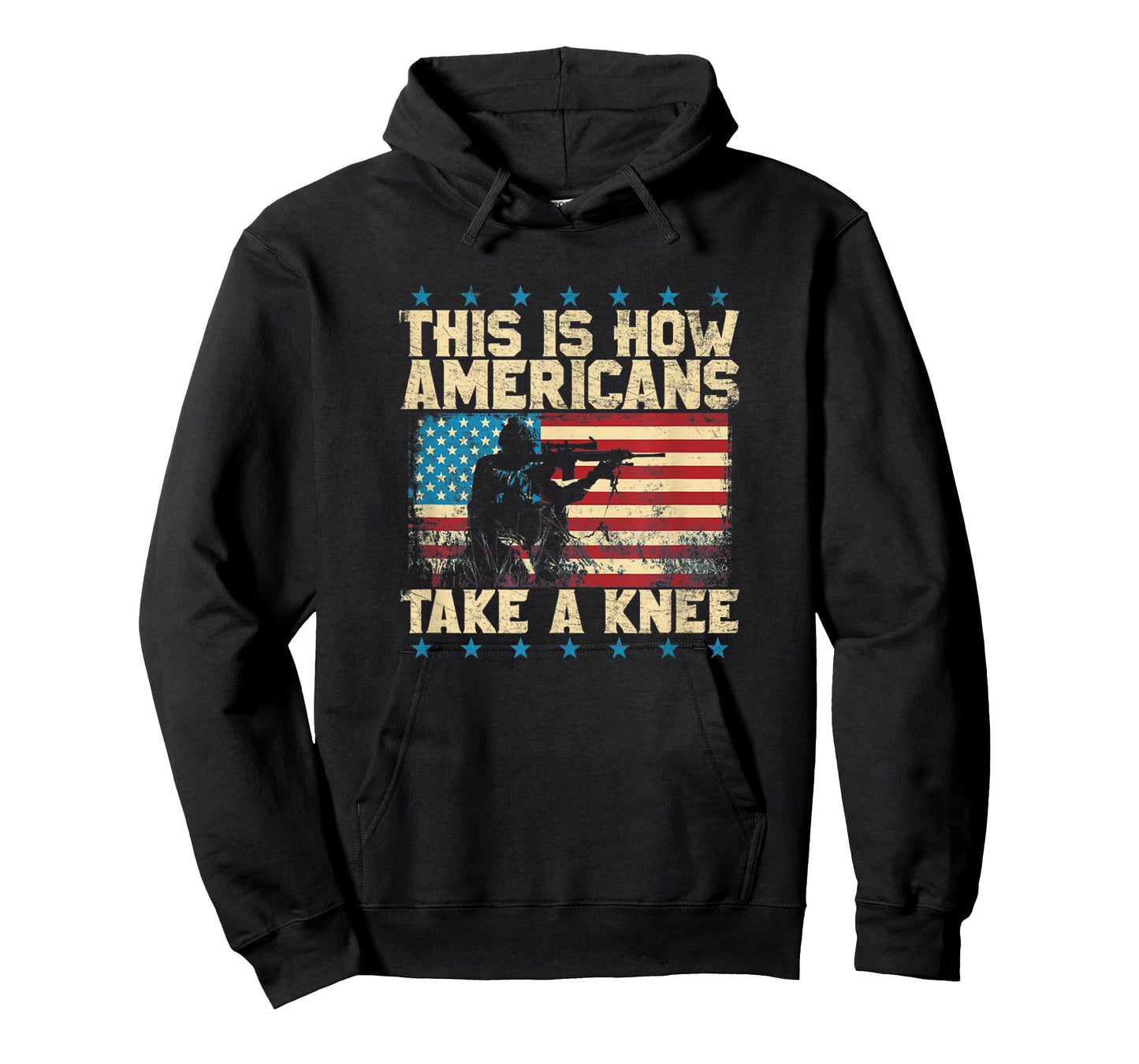 This Is How Americans Take A Knee Sniper American Flag T-Shirt