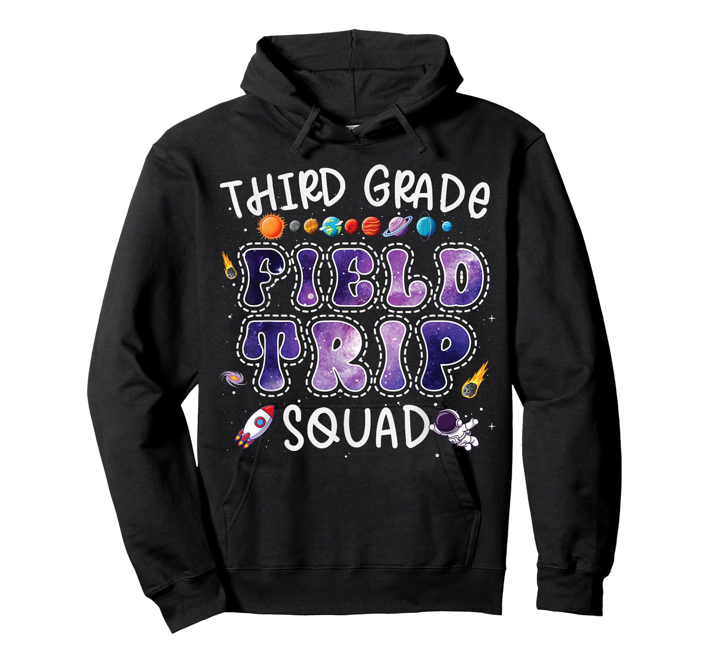 3rd Grade Space Center Field Trip Squad Teacher Student T-Shirt
