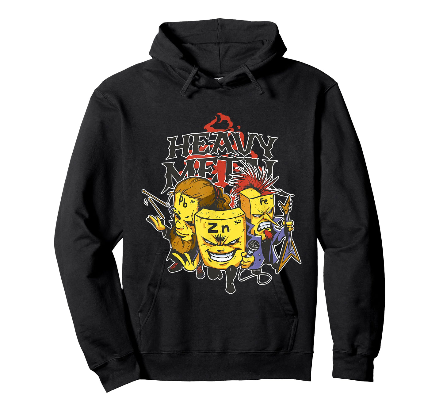 chemistry heavy metals characters art metalhead geek nerd T-Shirt