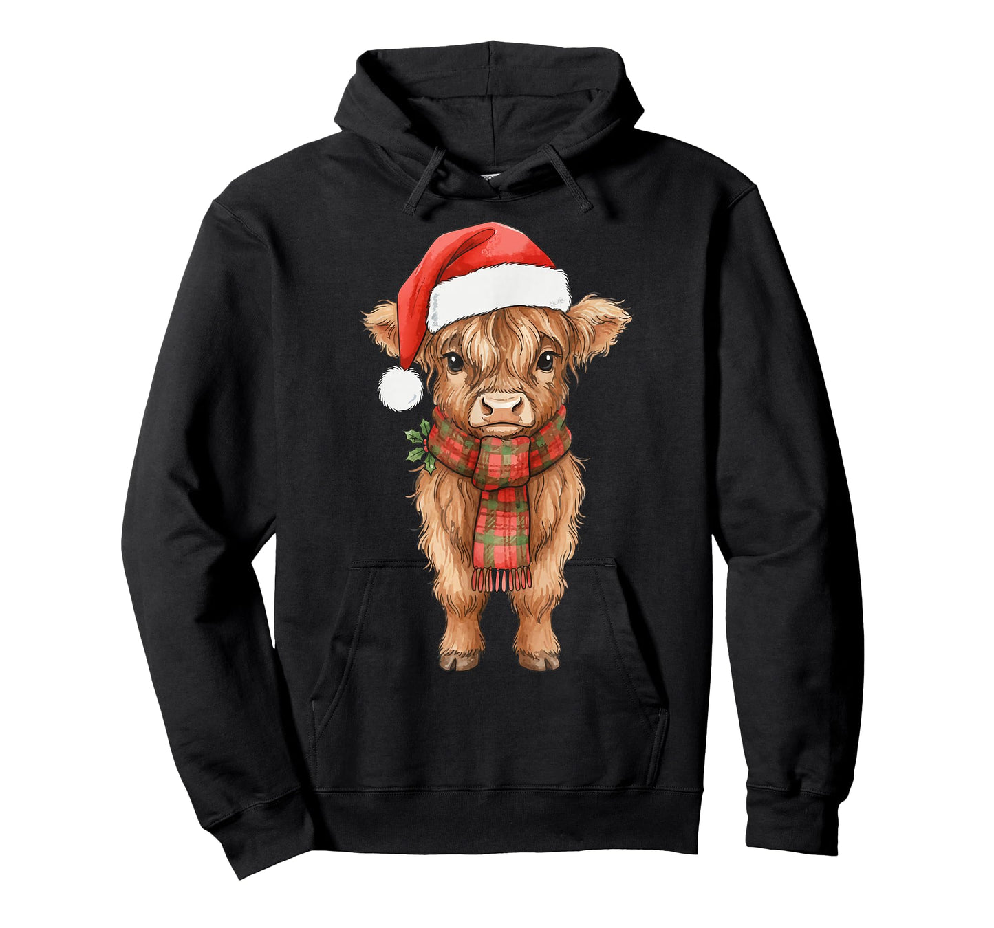 Cute Christmas Highland Cow T-Shirt