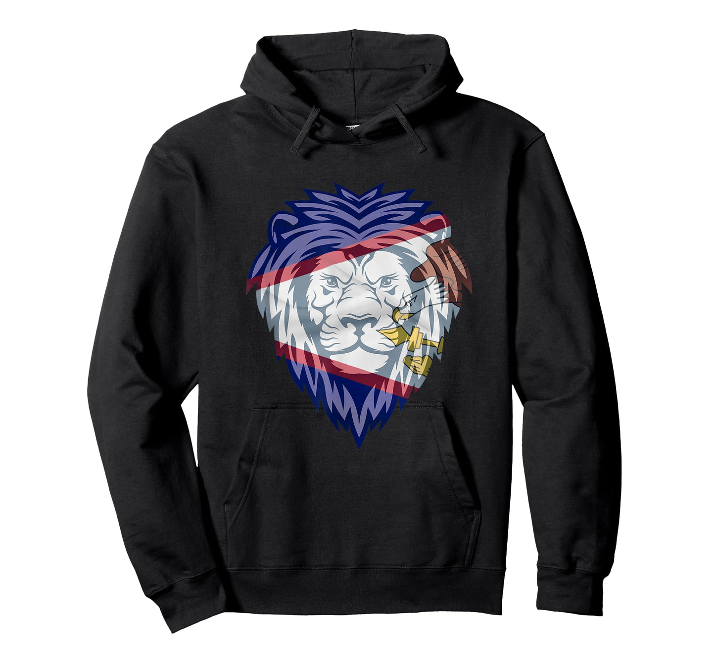 American Samoa Flag Colors Samoan Pride Leone Lions T-Shirt