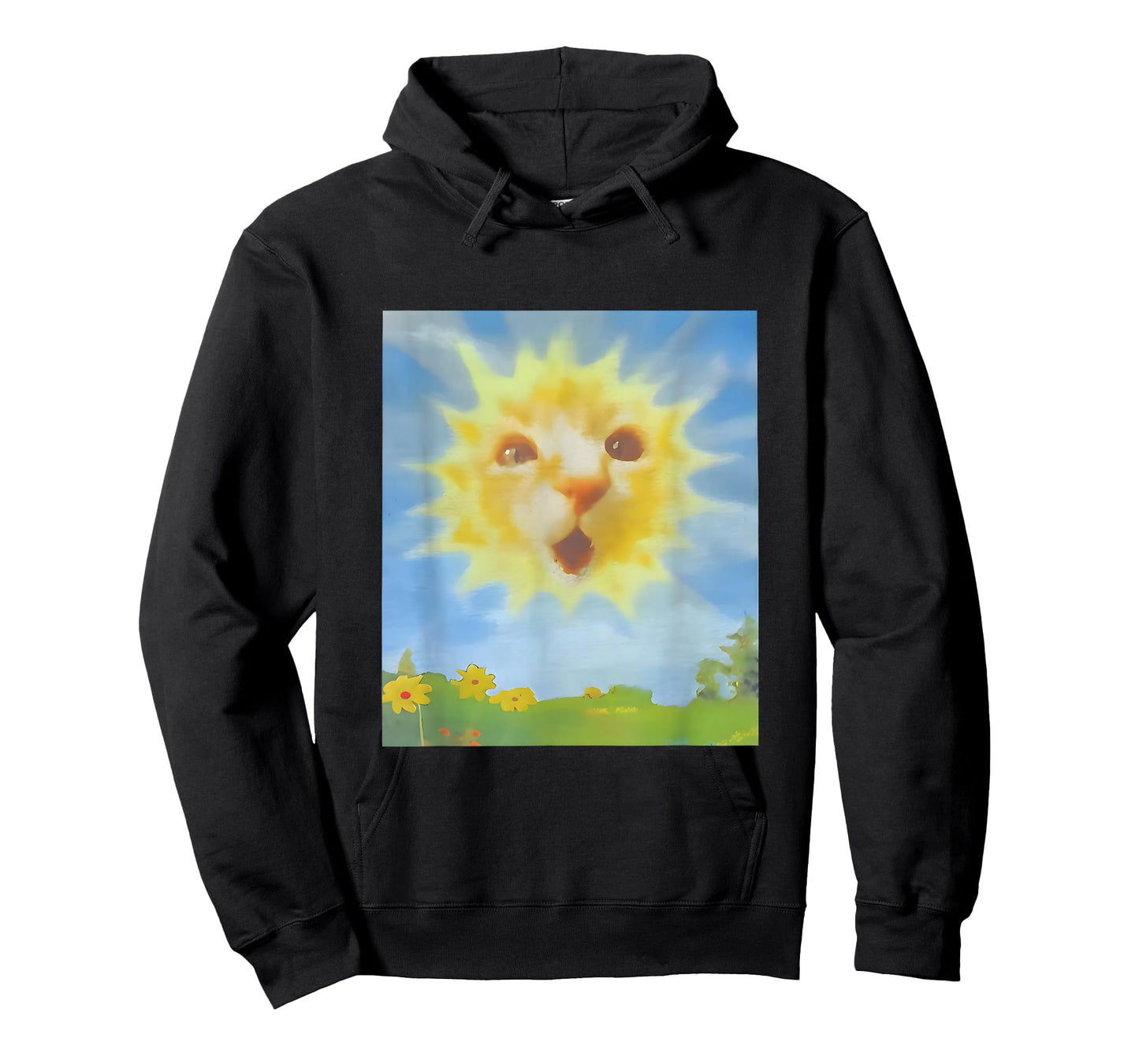 Cat as a Sunshine Sunrise Cat Face Morning Vibes T-Shirt