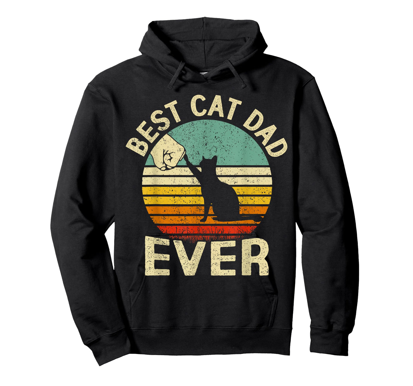 Men Best Cat Dad Ever Funny Cat Lover Gift Father's Day T-Shirt