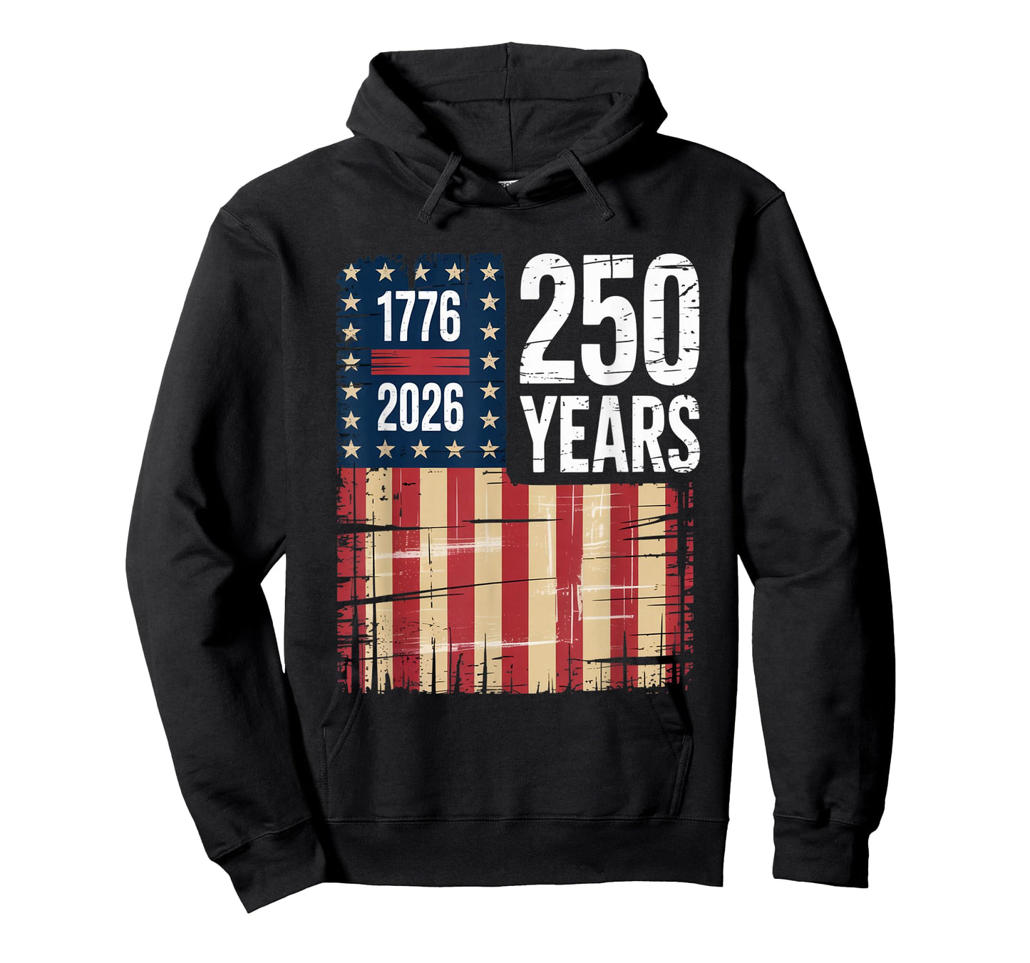 1776 2026 250 Years Anniversary Distressed US Flag Shirt T-Shirt