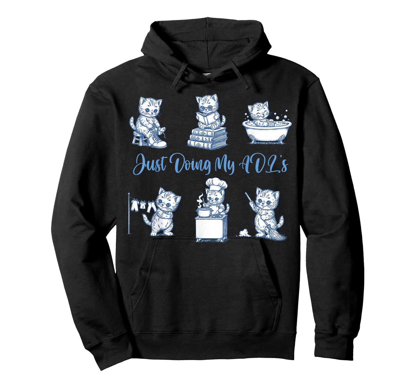 Occupational Therapy Cat Doing ADLs OTA Therapist Assistant T-Shirt