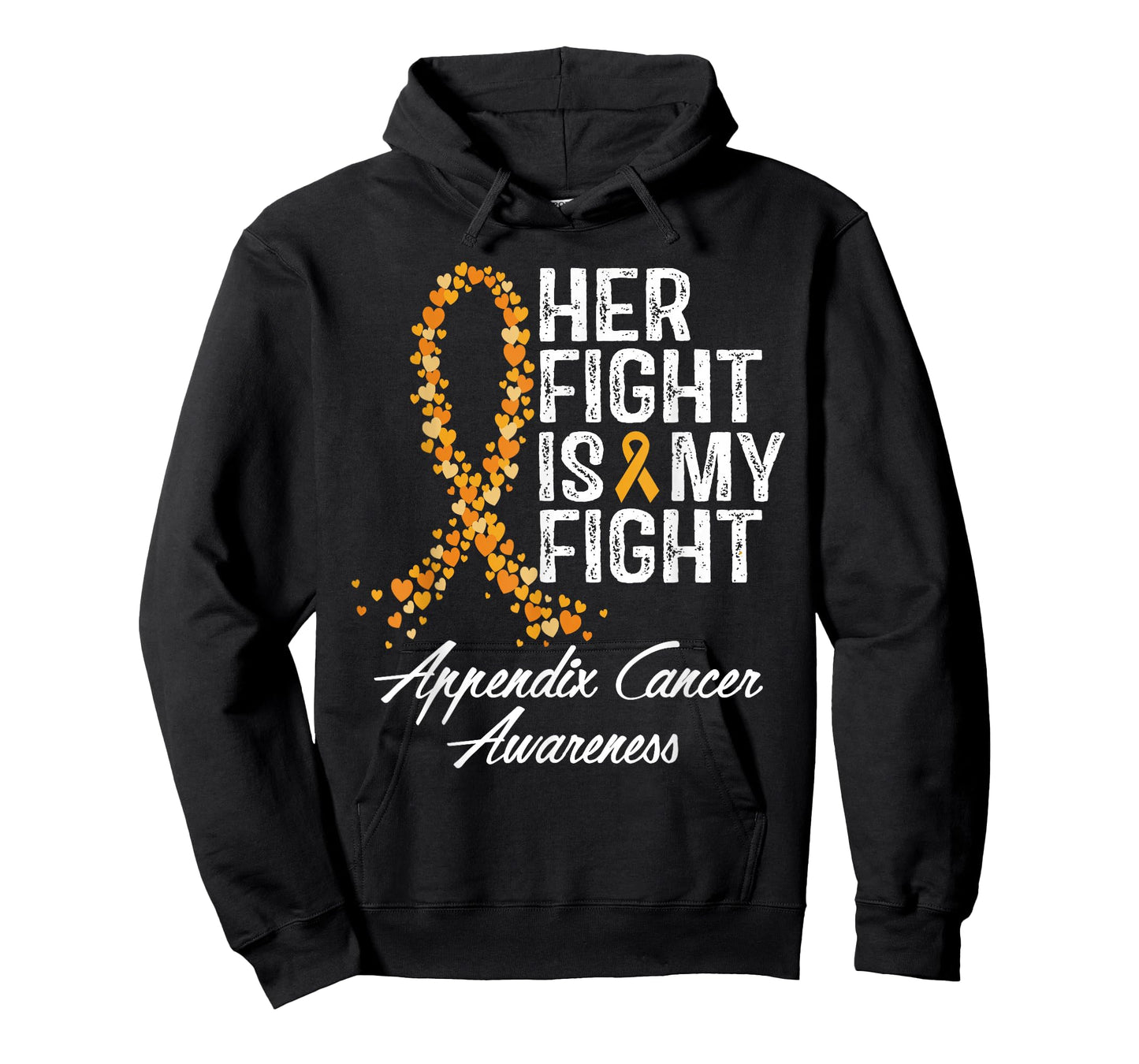 Appendix Cancer Awareness Her Fight Is My Warrior Support T-Shirt