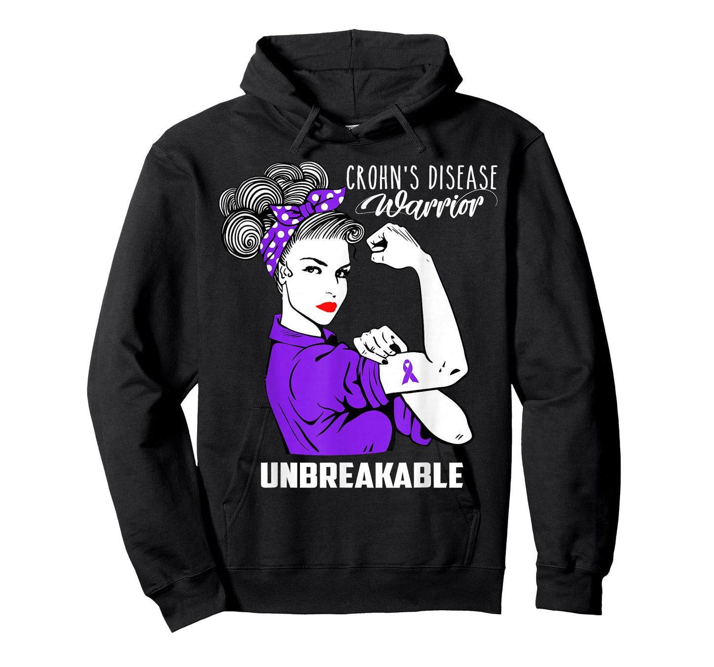 Crohns Disease Warrior Unbreakable Shirt Awareness Gift T-Shirt