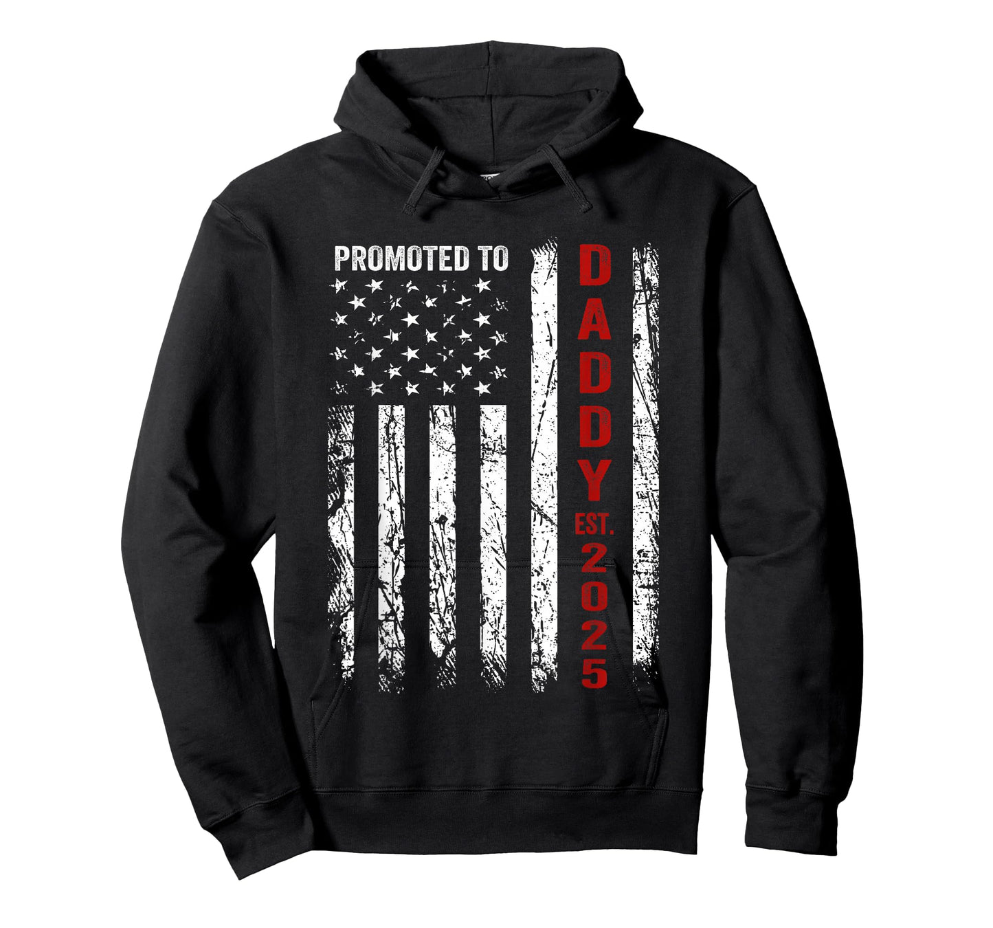 Patriotic Dad Promoted to Daddy Est 2025 New Dad 2025 T-Shirt