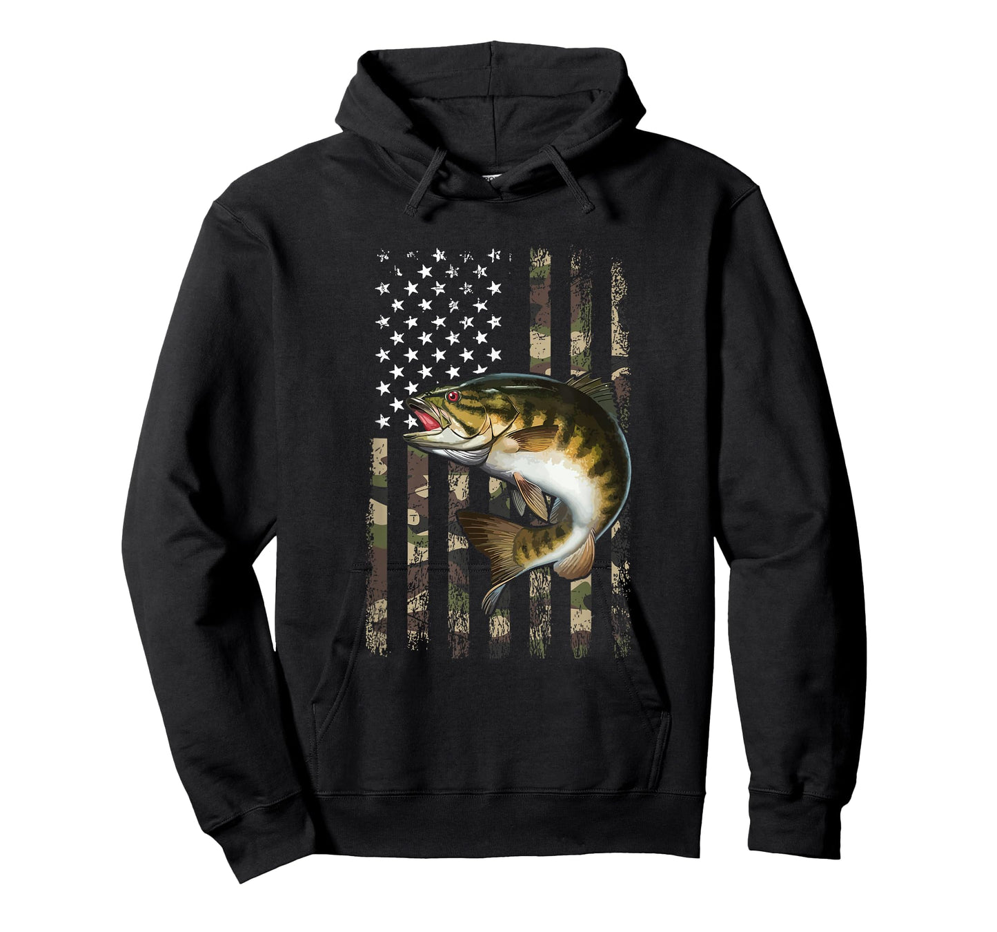smallmouth bass American Flag, smallmouth bass T-Shirt