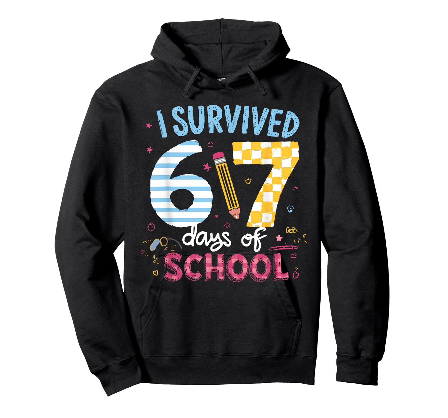 I Survived 67 Days of School Students Teachers Six Seven T-Shirt