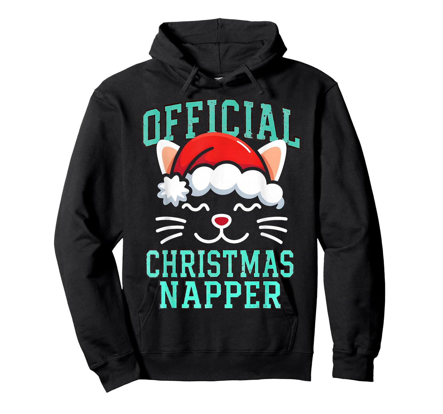 Official Christmas Napper Funny Lazy Cat Lover Holiday Men T-Shirt