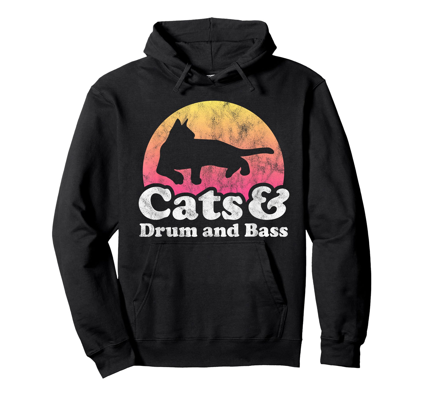 Cats and Drum and Bass Men's or Women's Cat T-Shirt