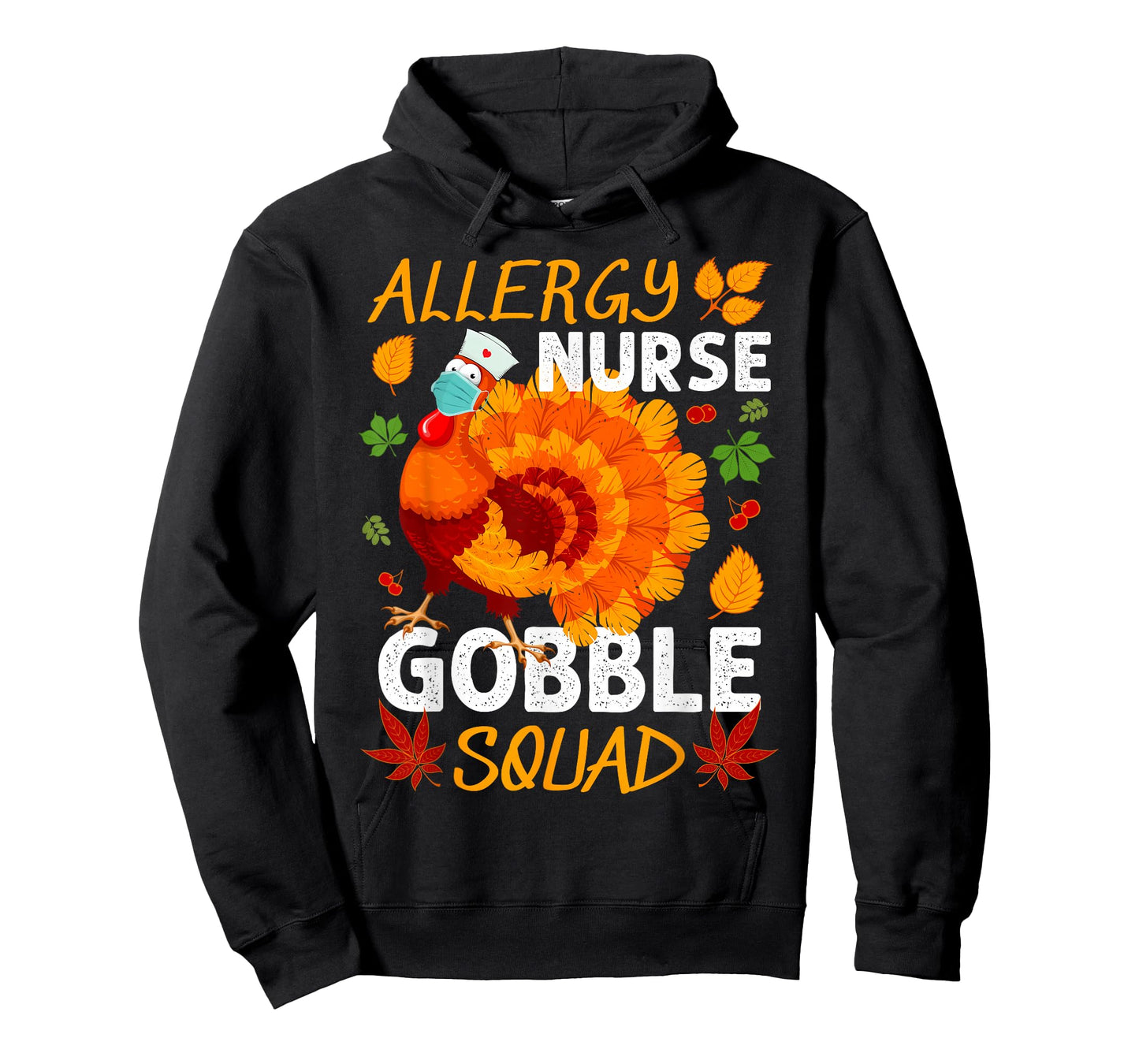 Allergy Nurse Gobble Squad Turkey Thanksgiving Fall T-Shirt
