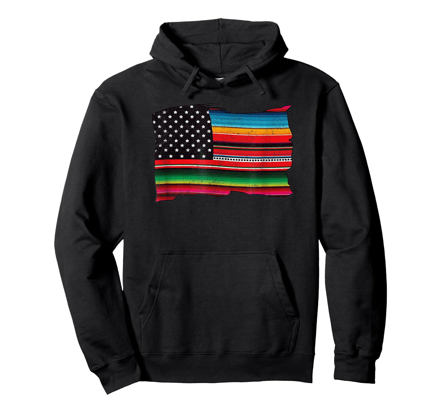 Mens Mexican American Chicano Sarape Flag T-Shirt