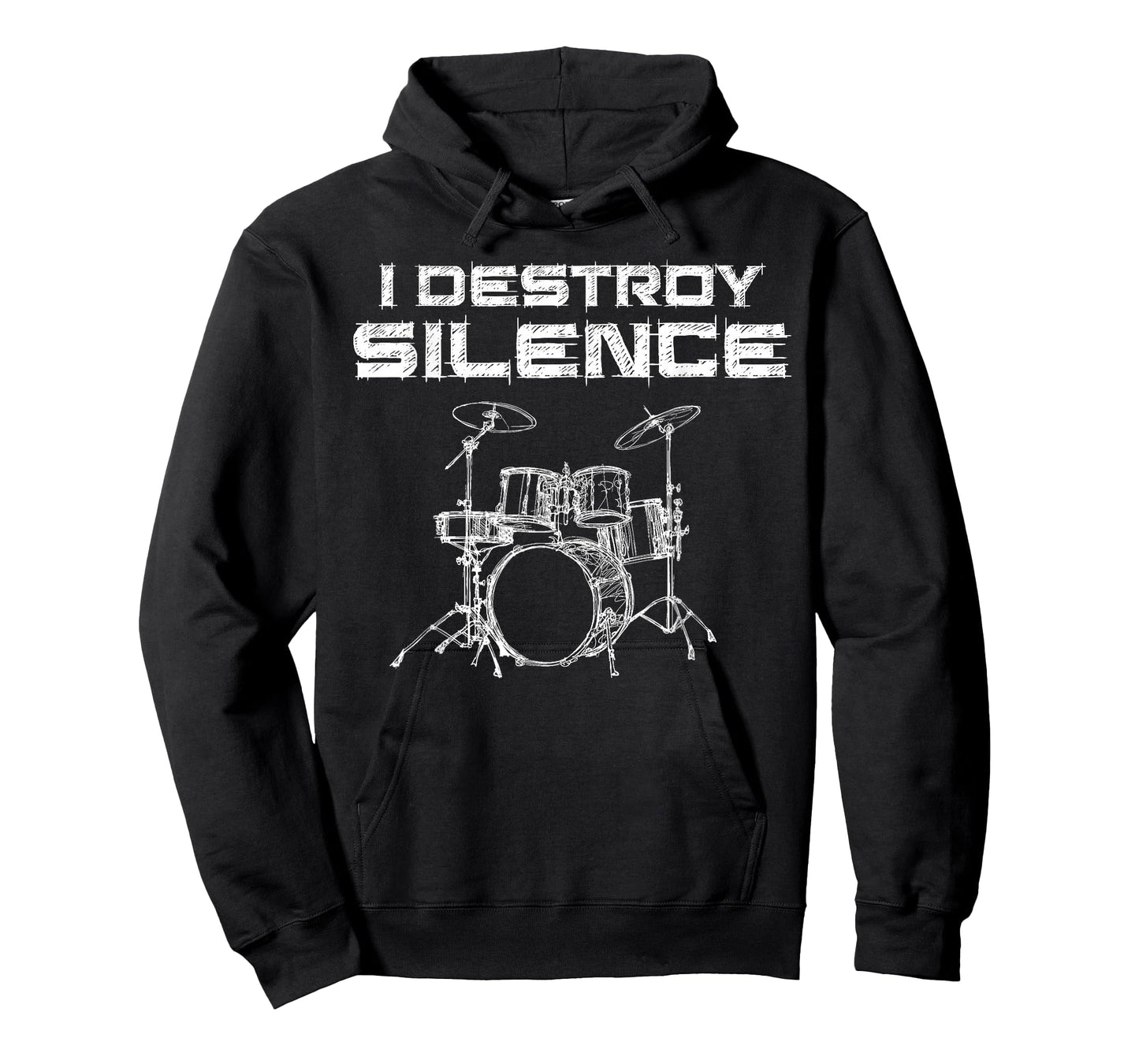 I Destroy Silence Drums Funny Drummer T-Shirt