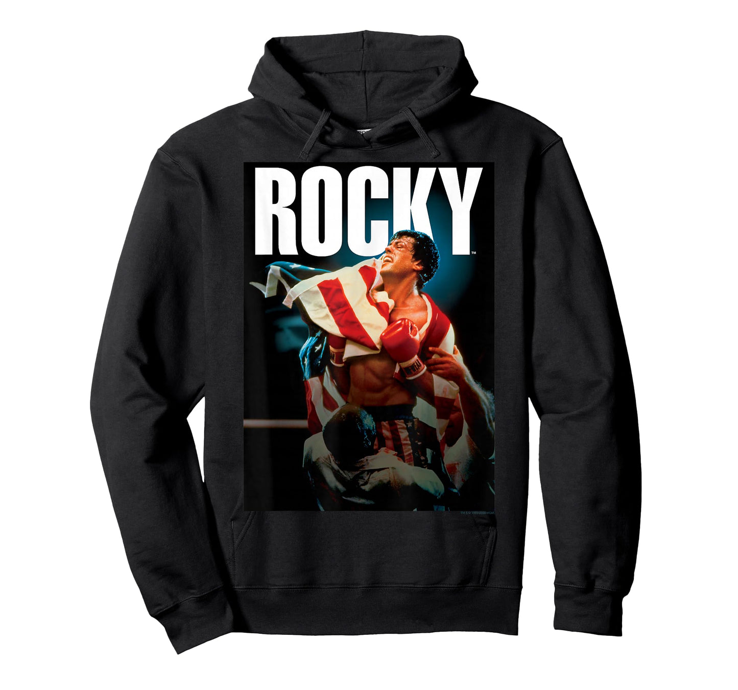 Rocky IV American Flag Portrait T-Shirt Small