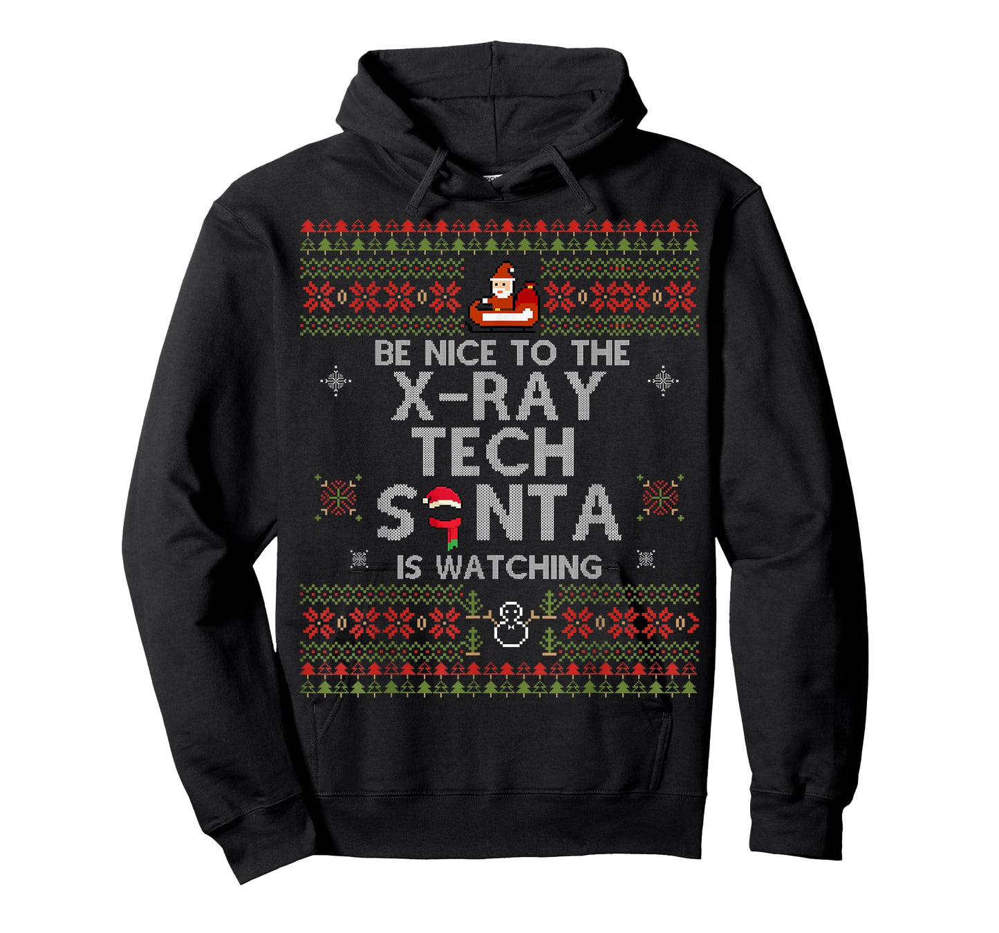 Christmas Be Nice To The X-Ray Tech Xmas Gift For Xray Tech T-Shirt