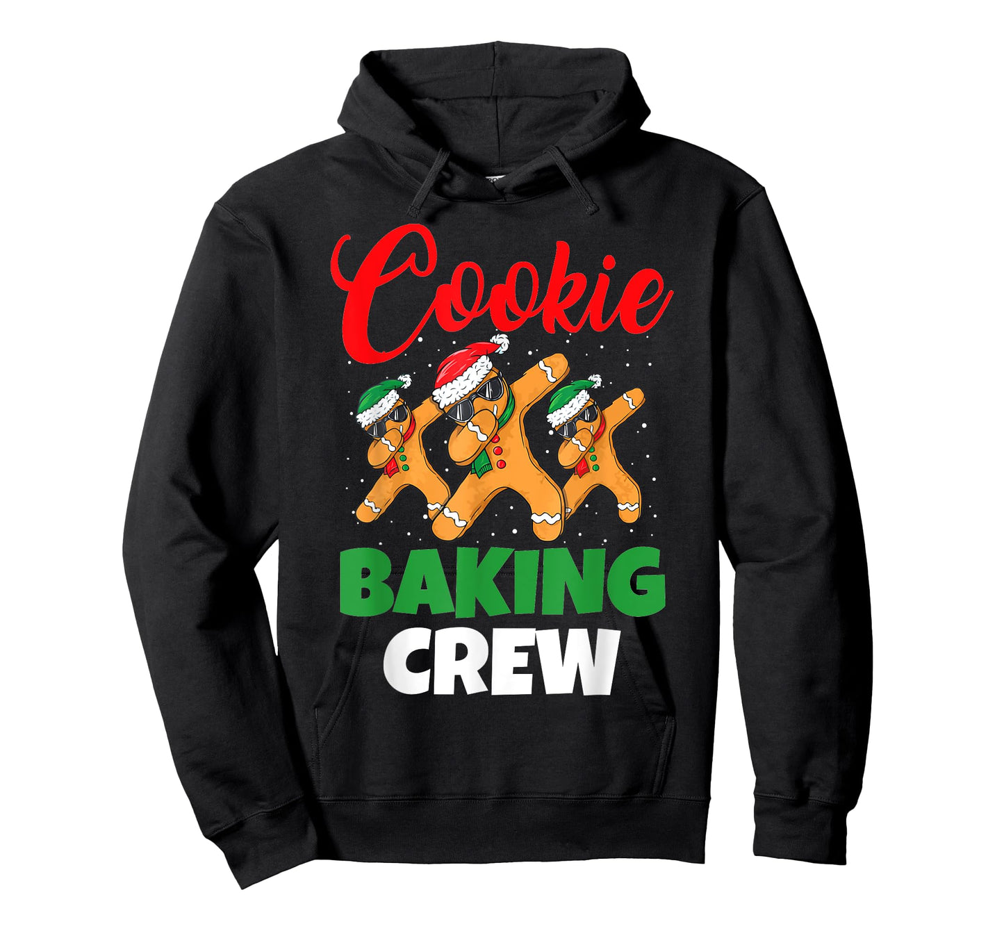 Cookie Baking Crew Dabbing Gingerbread Men Christmas Hats T-Shirt