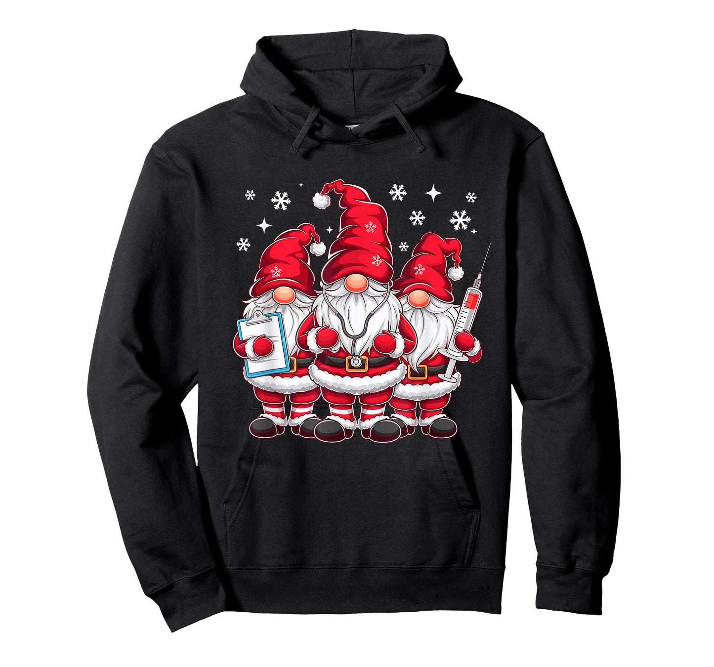 Cute Nursing Christmas Gnomes Xmas Medical Scrub Top Nurse T-Shirt