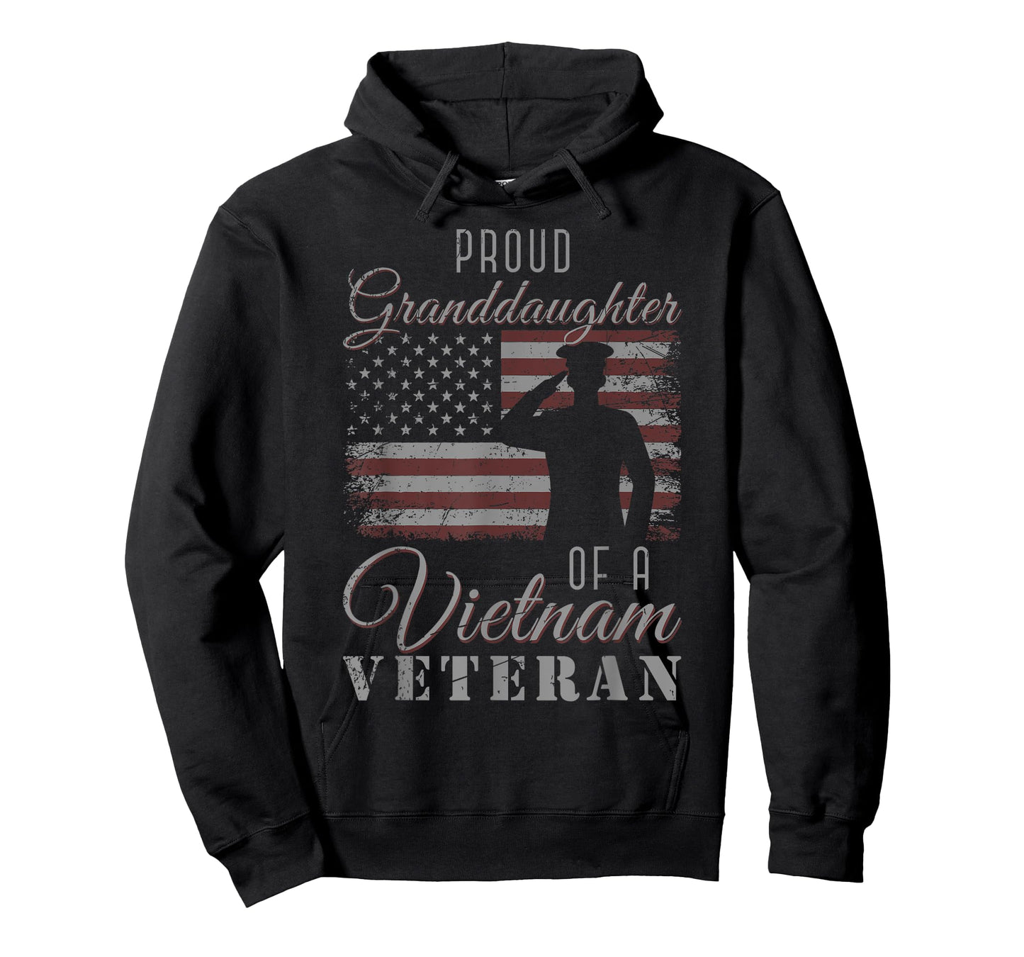 Proud Granddaughter US Flag 4th Of July Vietnam Veteran T-Shirt