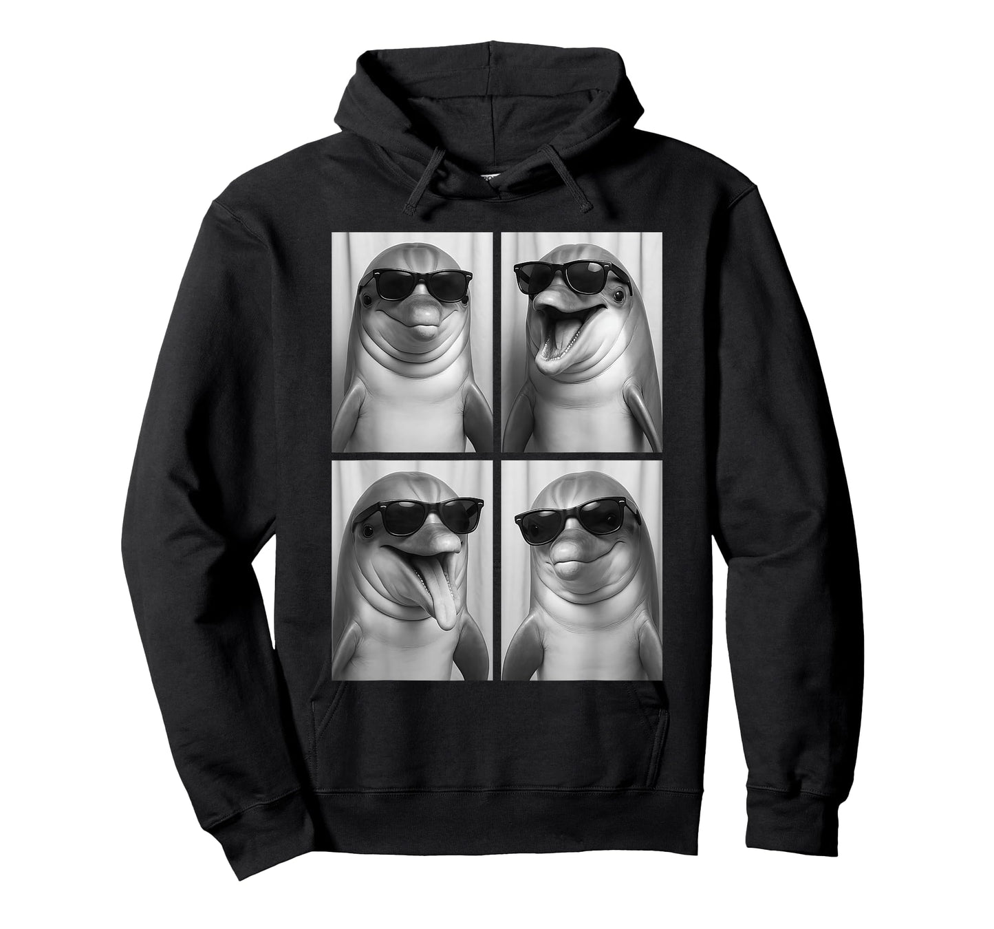 Cool Dolphins Sunglasses Ocean Animal Selfie Booth T-Shirt