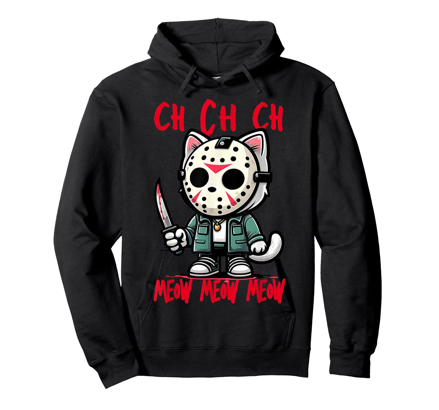 Ch Ch Ch Meow Meow Meow Friday Halloween Costume Funny Cat T-Shirt