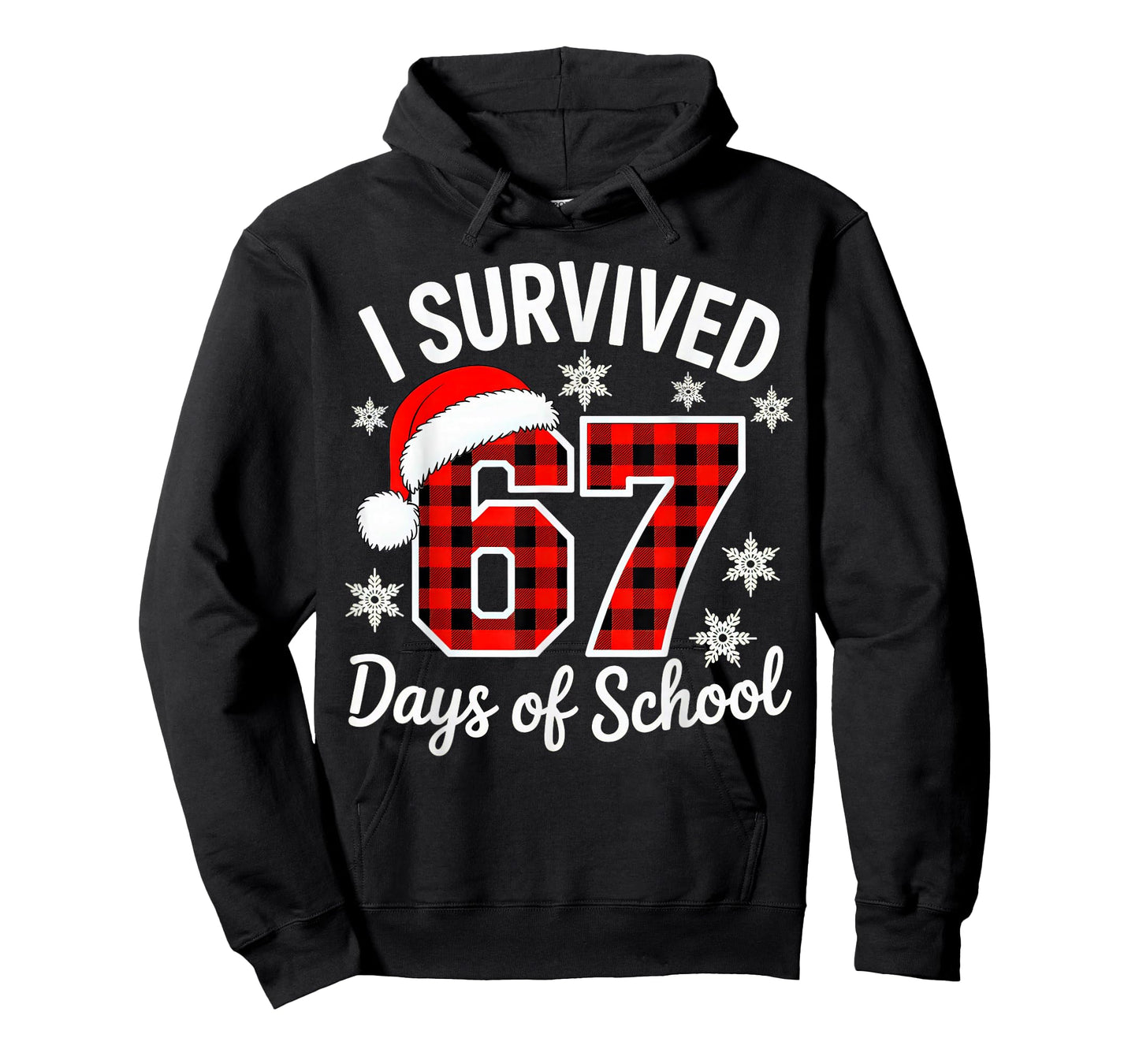 I Survived 67 Days of School Christmas T-Shirt