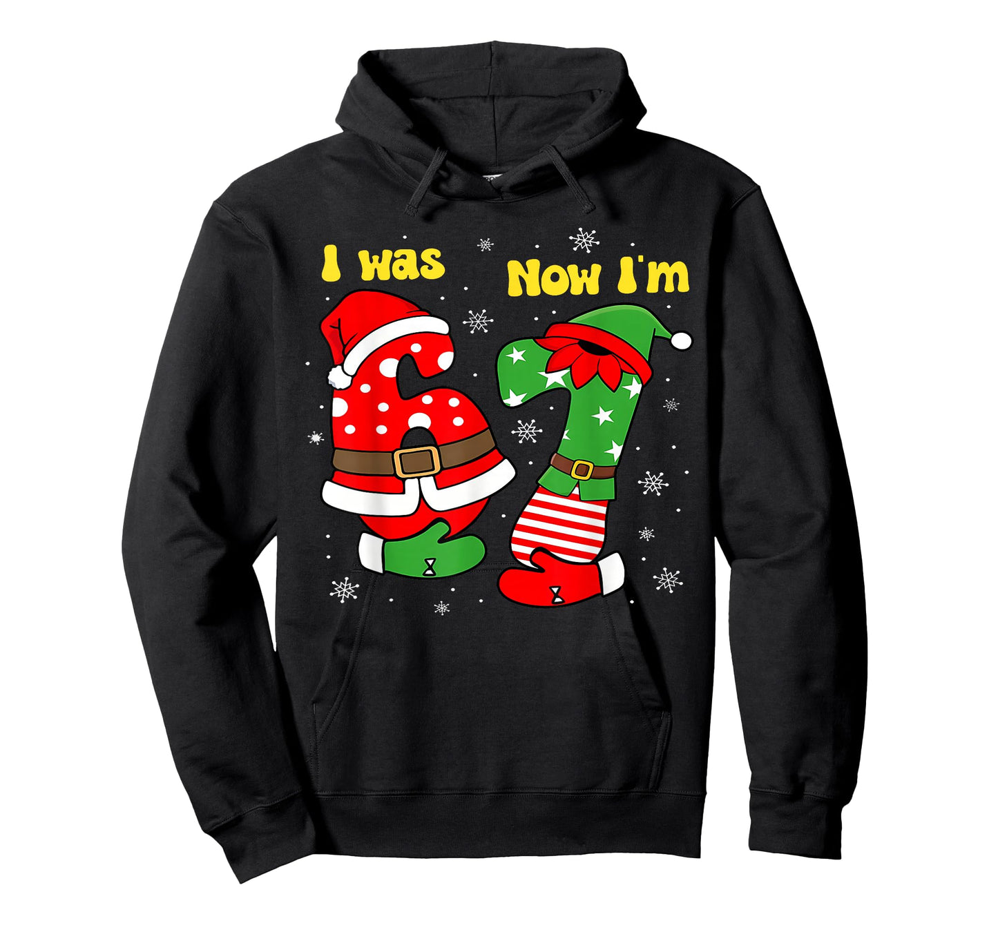 I was 6 Now I'm 7 67 Seven Year Old Birthday Girls Boys T-Shirt