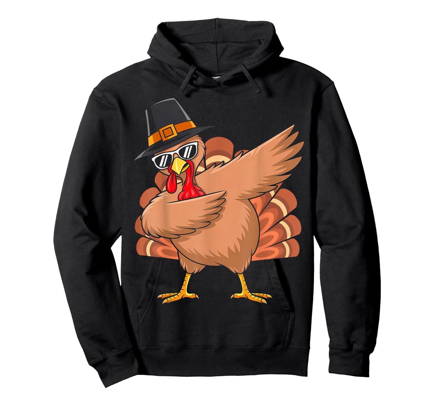 Dabbing Turkey Thanksgiving Pilgrim Turkey Costume Boys Kids T-Shirt
