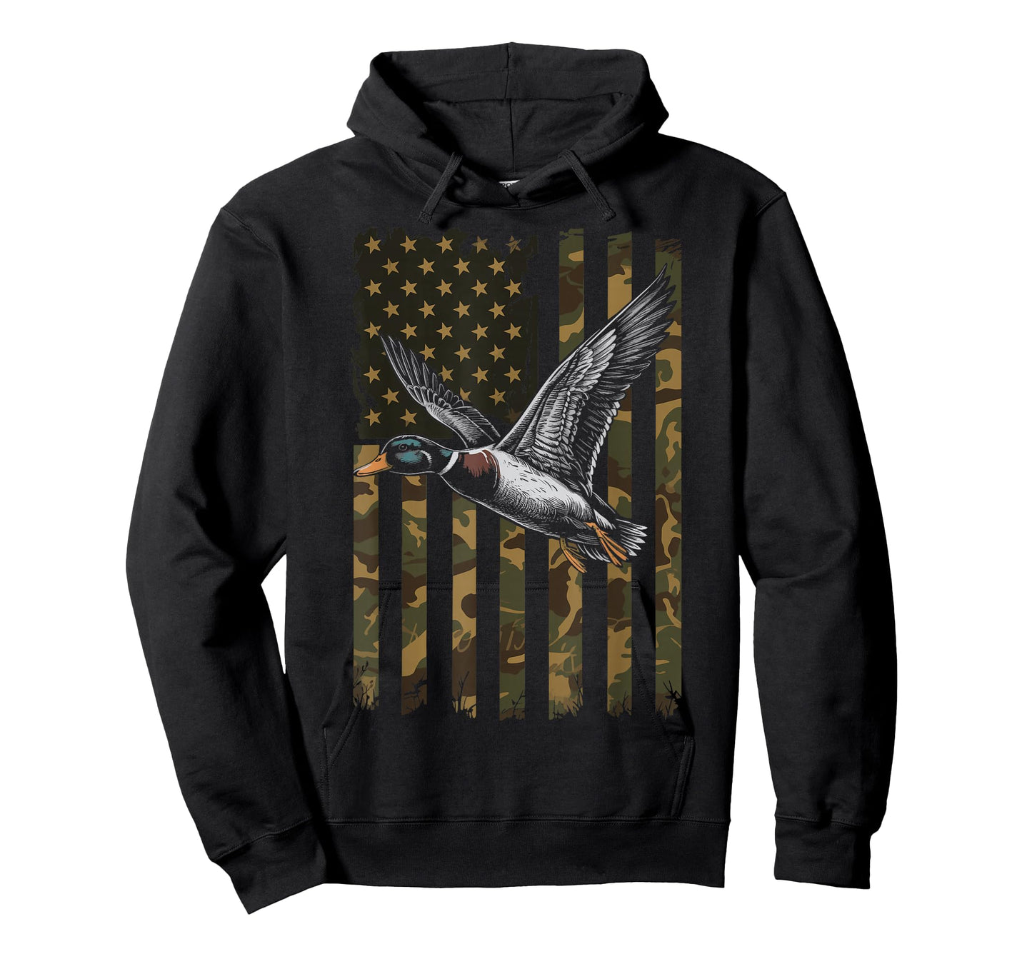 Duck Hunting US Flag Waterfowl America T-Shirt
