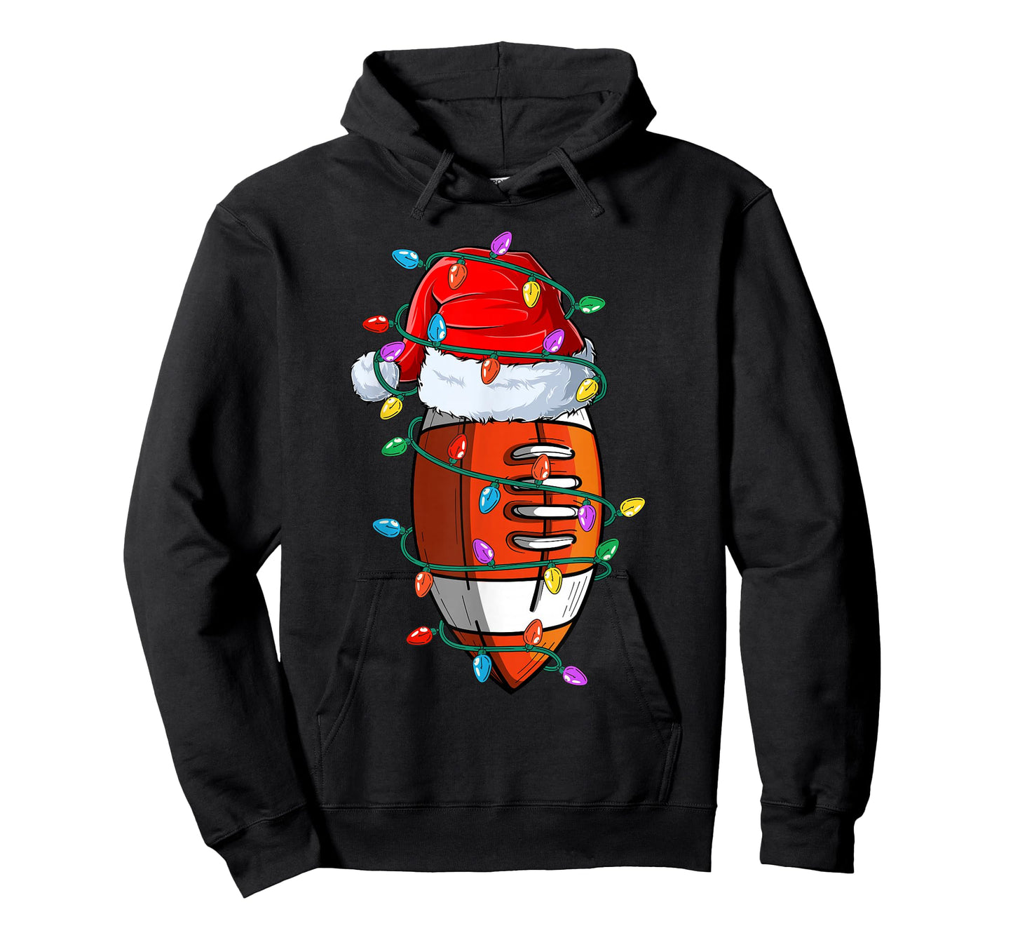 Christmas Football Xmas Santa Sports Hat Ball Kids Boys Men T-Shirt