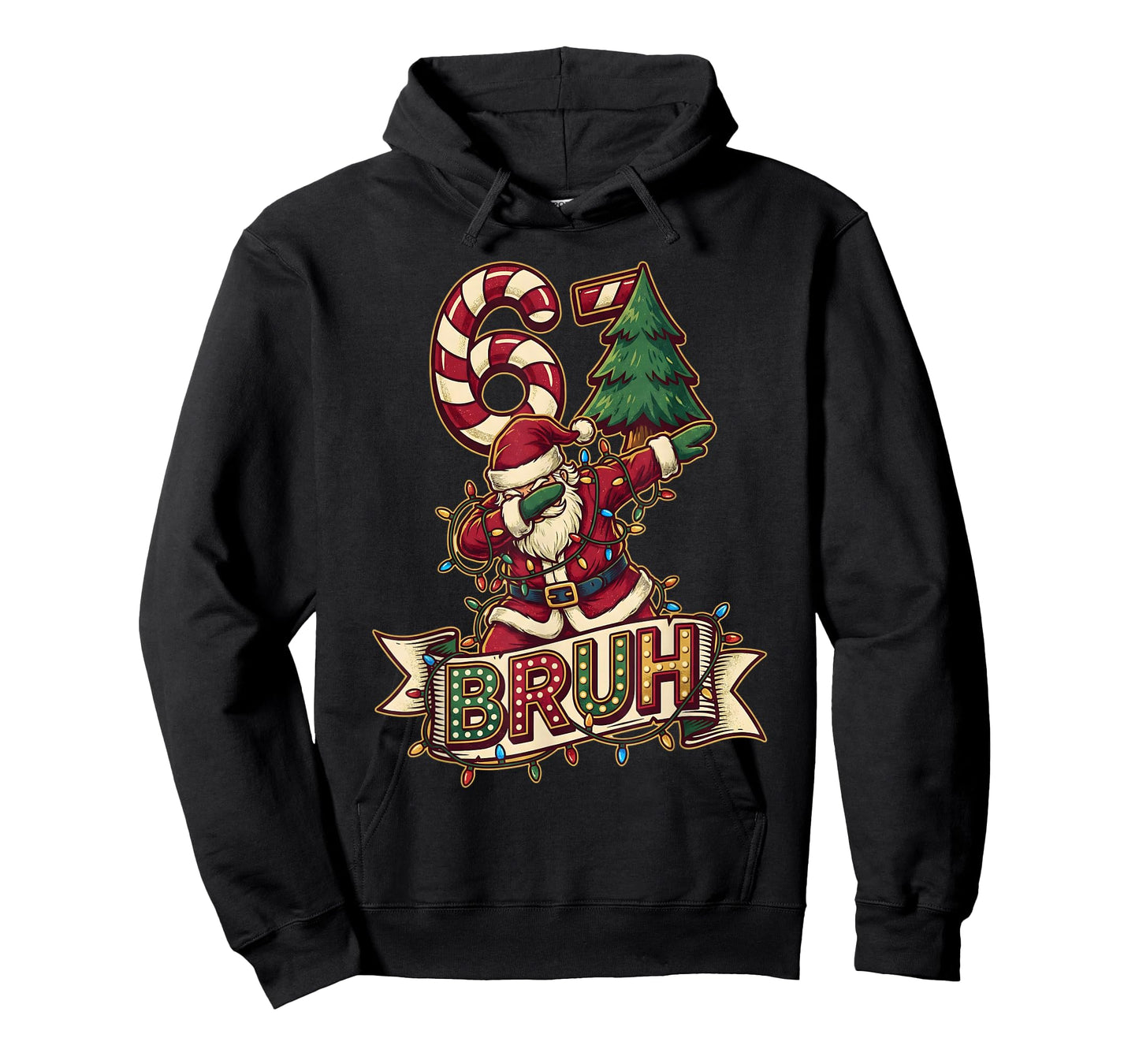 67 Bruh Christmas Santa Six Seven 6 7 6-7 Women Men Kids T-Shirt
