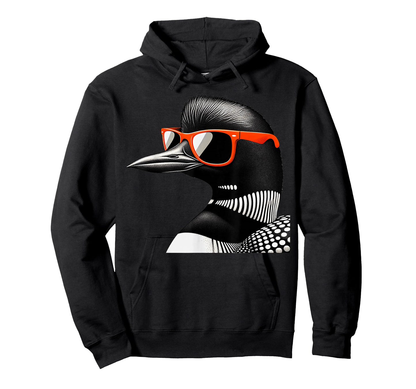 Cool Loon Bird Wearing Sunglasses Graphic Art T-Shirt