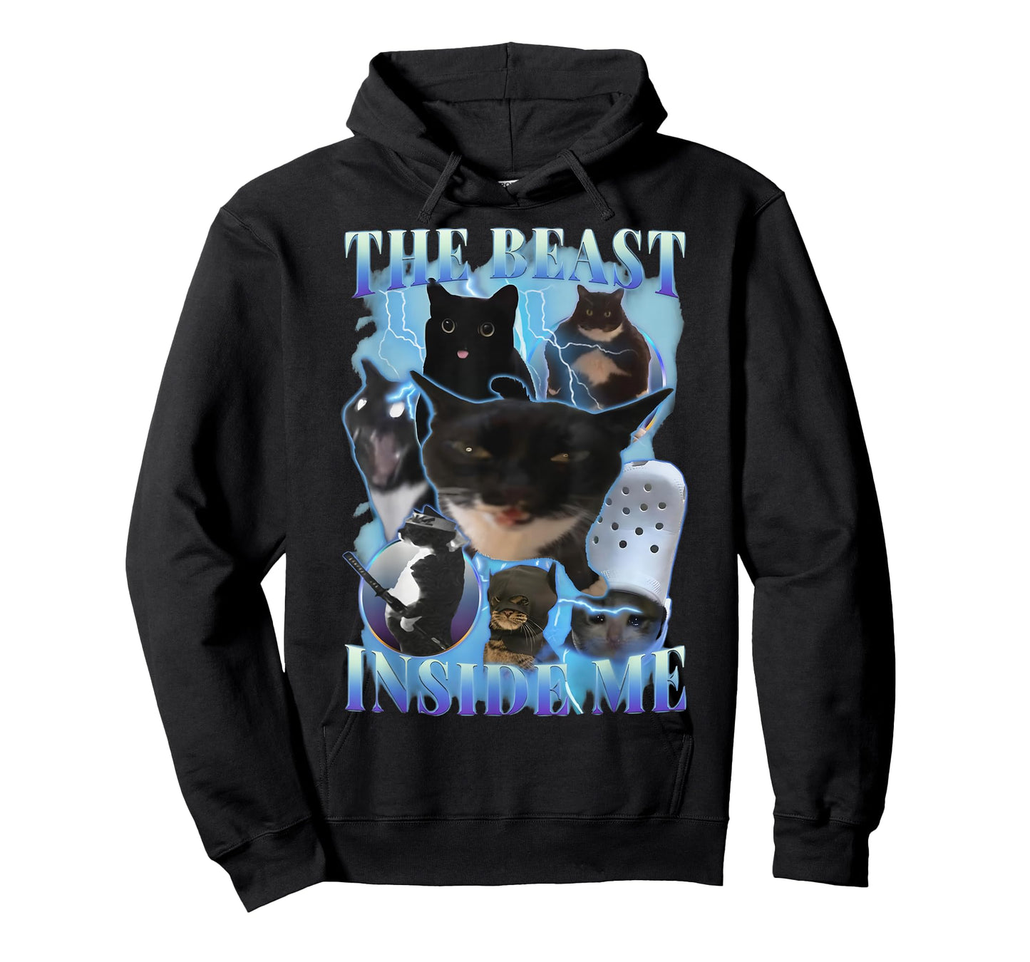 Funny Cat Meme Bootleg Sarcastic Quote The Beast Inside Me T-Shirt