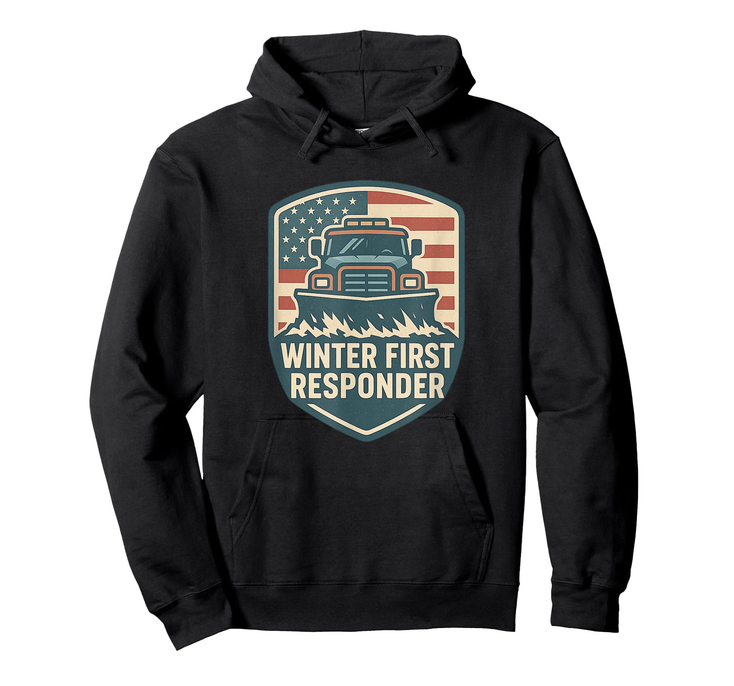 Snowplow Operator Snow Removal Winter First Responder T-Shirt