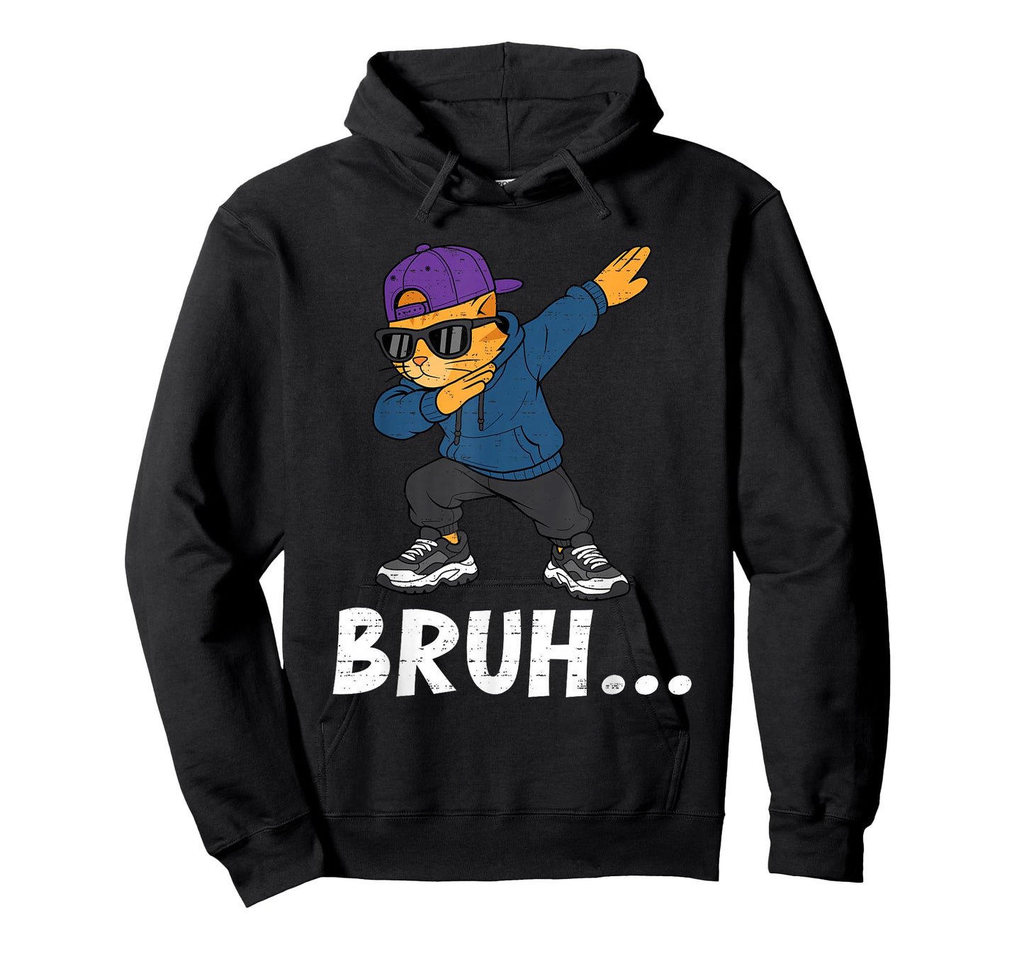 Funny Dabbing Cat Bruh Bro Pet Dab Meme Humor Men Teens Boys T-Shirt